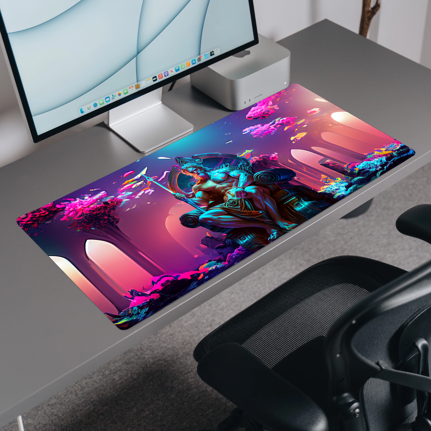 Aquarius Desk Mat | Mouse Pad | Gaming & Office Desk Mat - Goblintechkeys