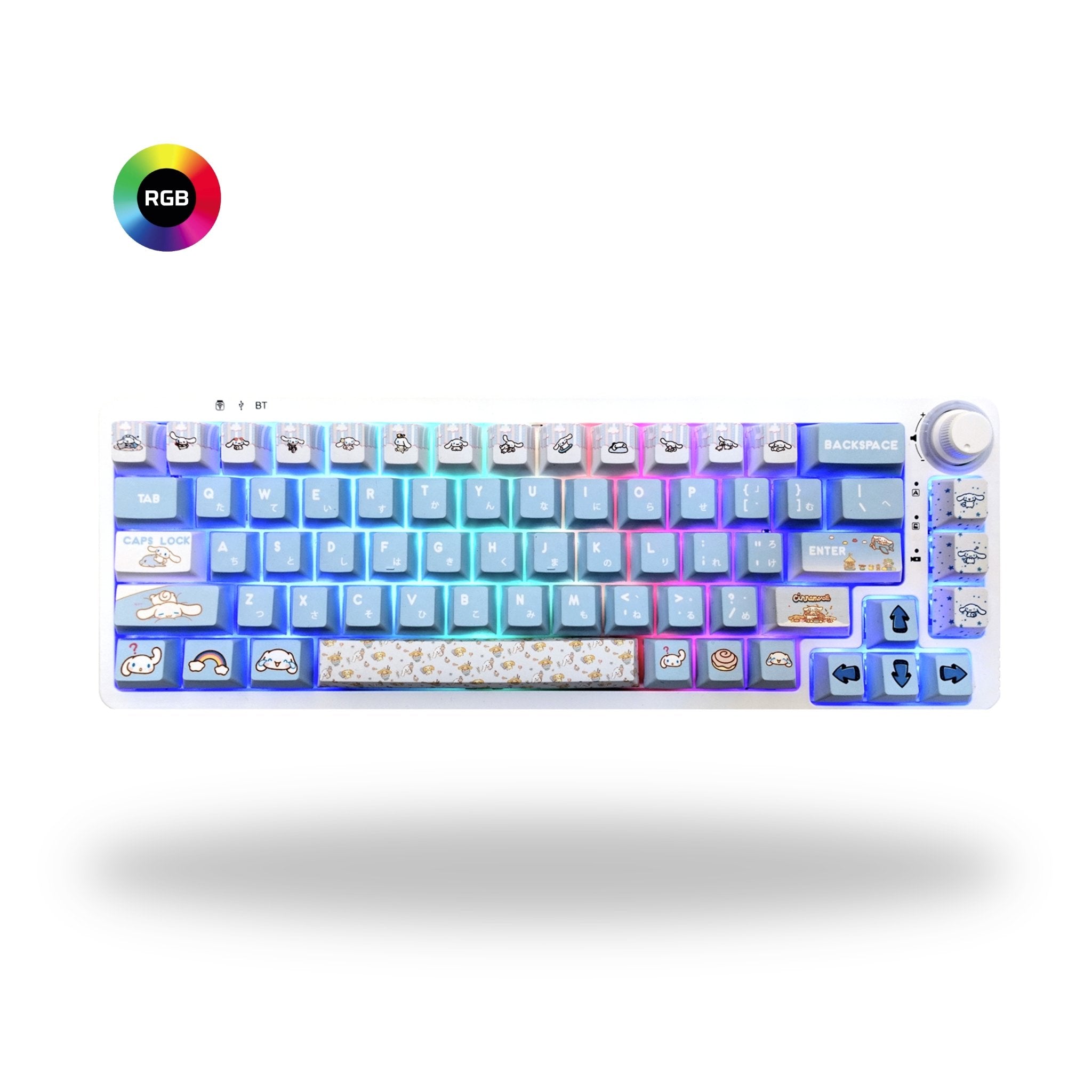 Fan Designed Cinnamoroll Keyboard 65% with Knob - Goblintechkeys