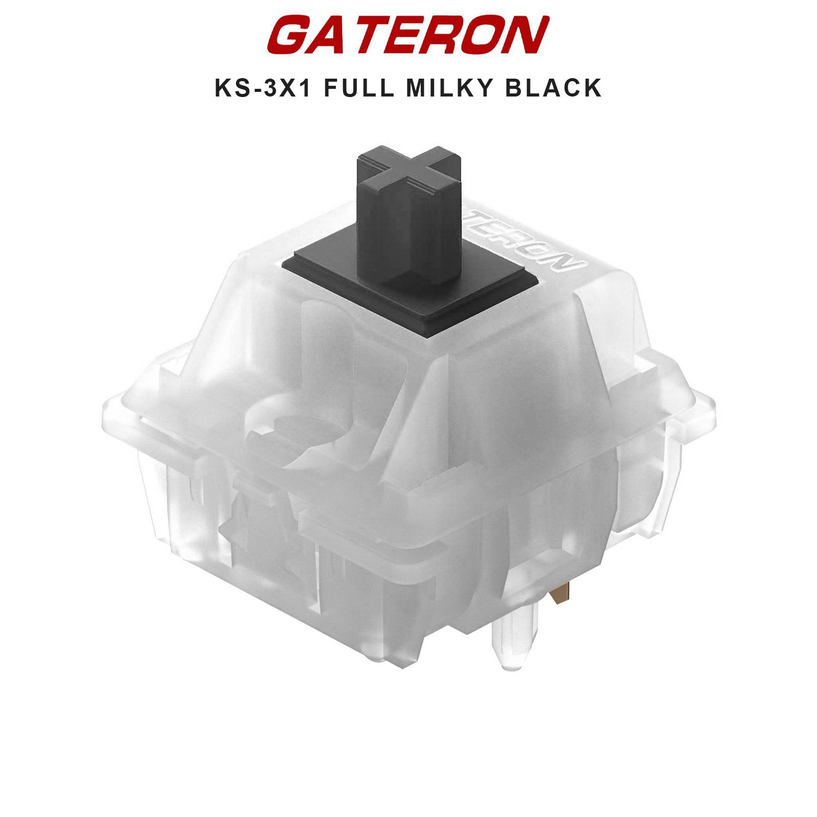 Gateron KS-3X1 Full Milky Switches - Goblintechkeys