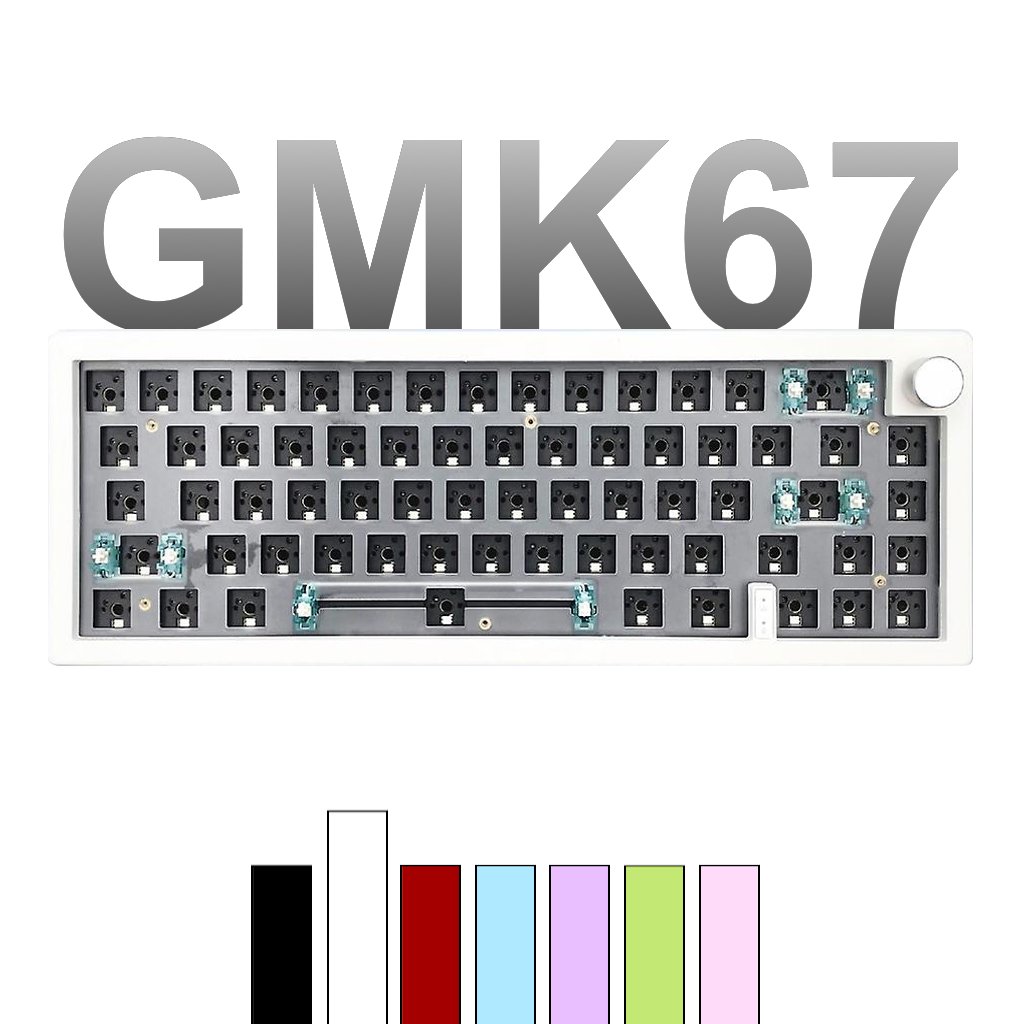 GMK67 65% Wireless Mechanical Keyboard Barebone Kit - White