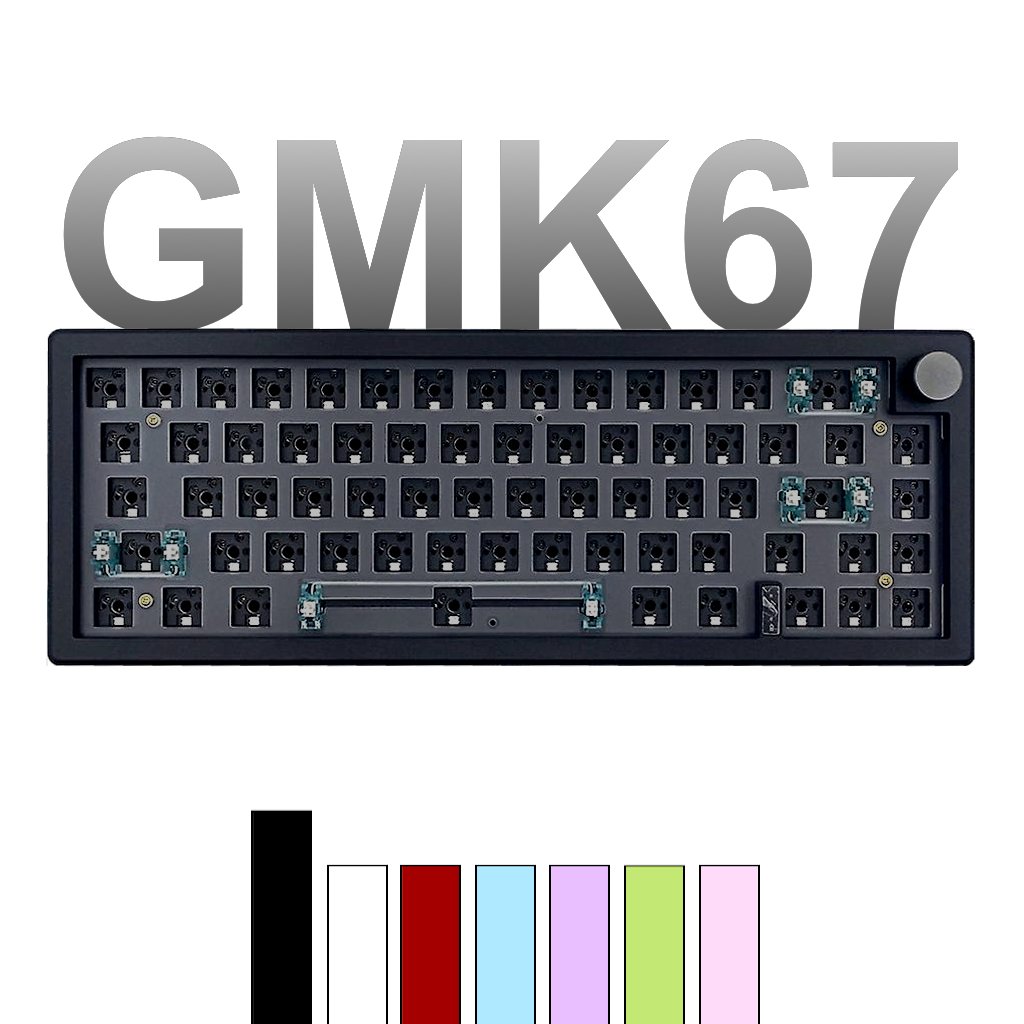 GMK67 65% Wireless Mechanical Keyboard Barebone Kit - Black