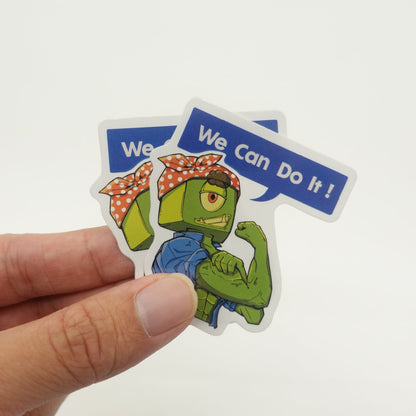 Goblintechkeys We Can Do it! Sticker (2pcs) - Goblintechkeys