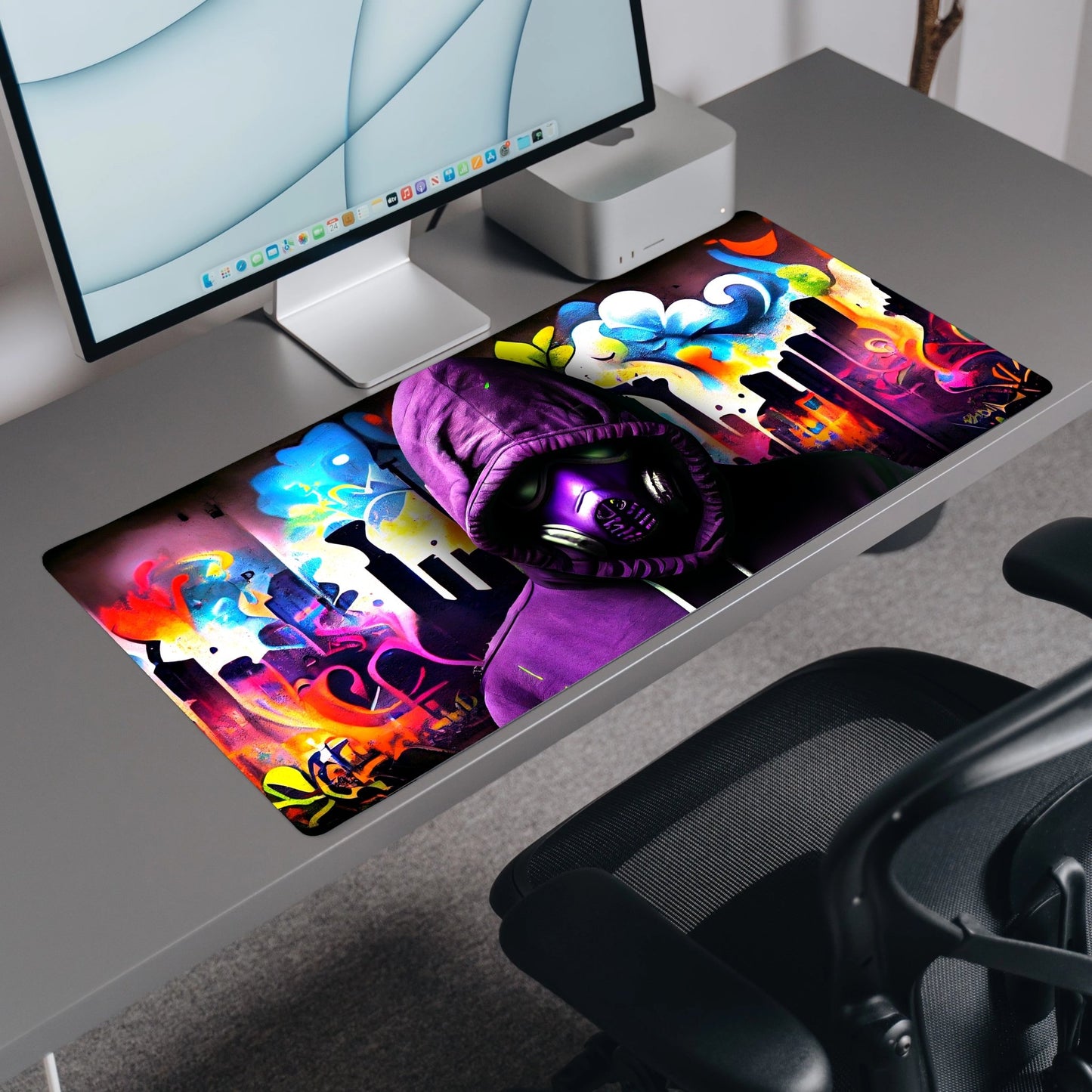 Graffiti Guy Desk Mat | Mouse Pad | Gaming & Office Desk Mat - Goblintechkeys