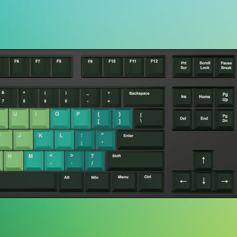 Green Gradient Keycaps | Cool Keycaps - Goblintechkeys