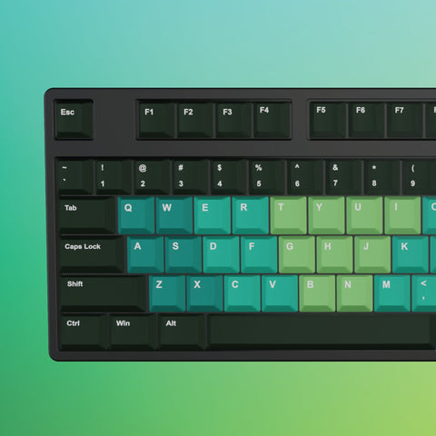 Green Gradient Keycaps | Cool Keycaps - Goblintechkeys
