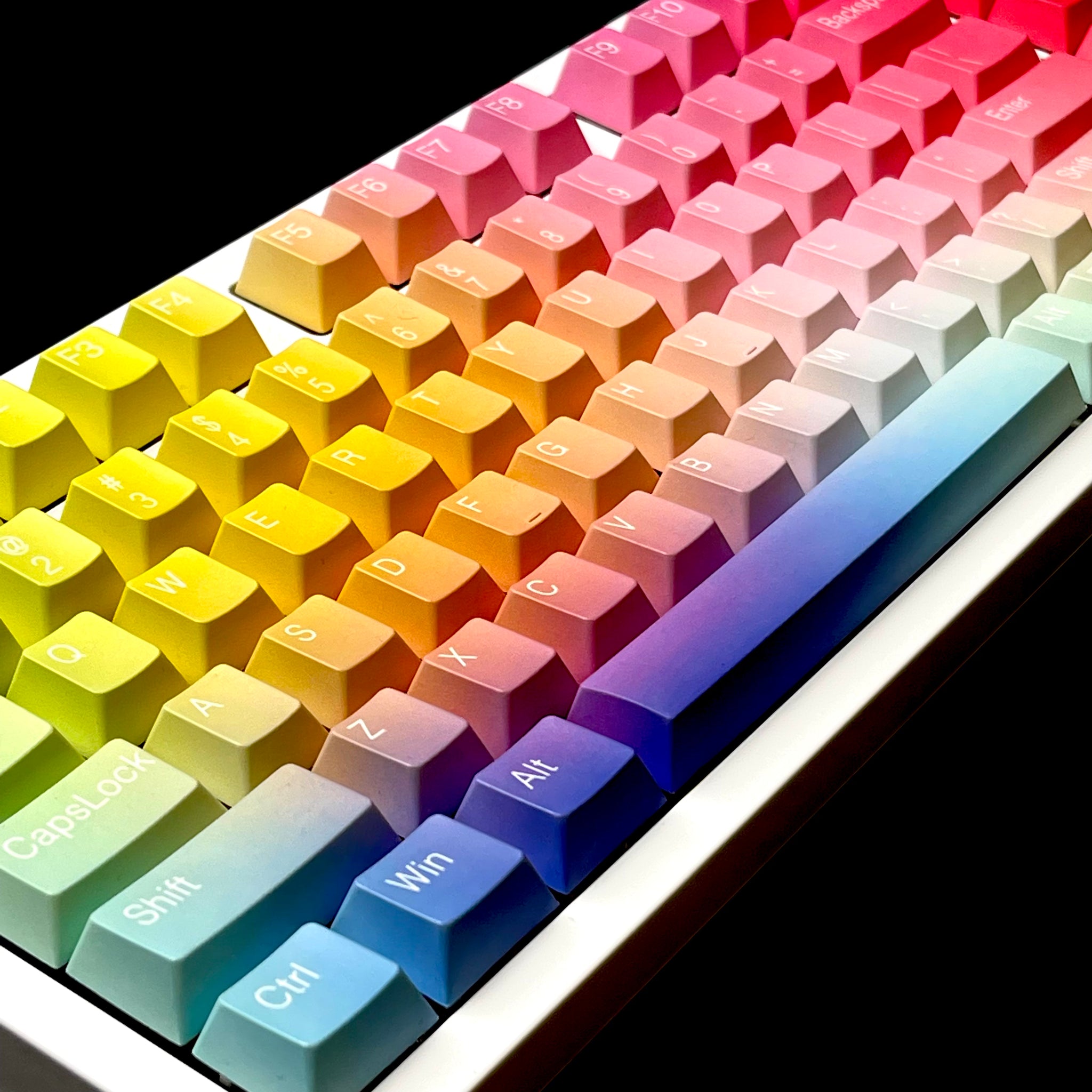 Creamy Rainbow Keyboard - Goblintechkeys