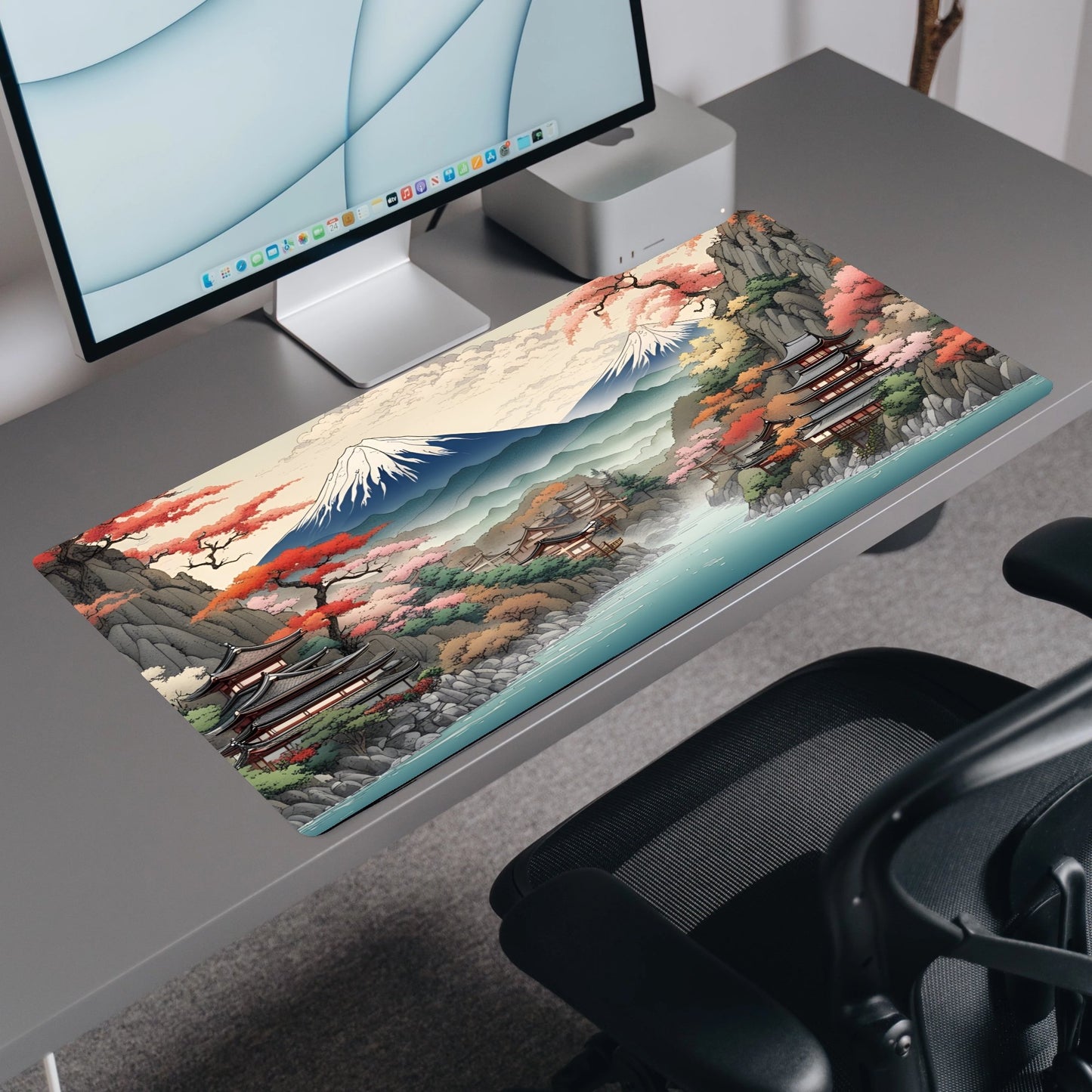 Japan in its Glory | Custom Artisan Mousepad | Gaming & Office Desk Mat - Goblintechkeys