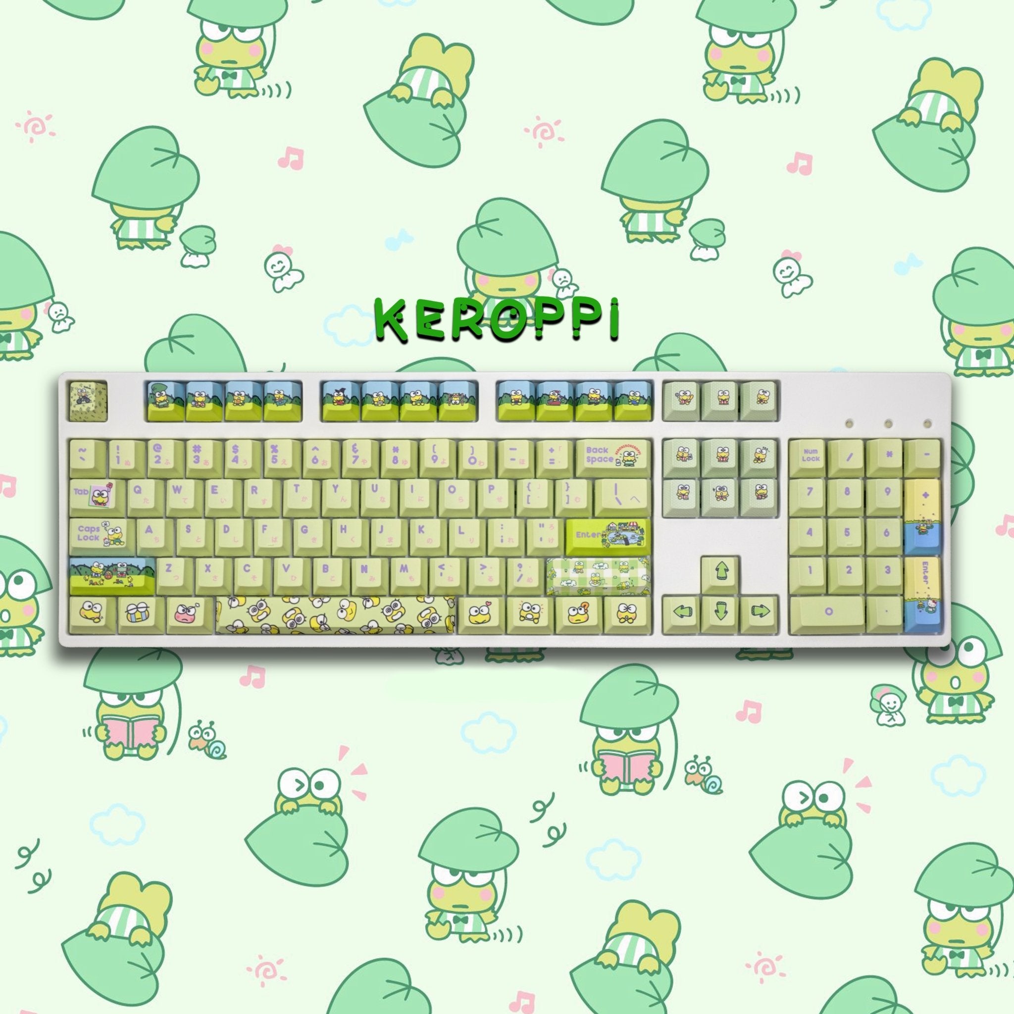 Keroppi Keycaps - Add a Touch of Cuteness to Your Setup – Goblintechkeys