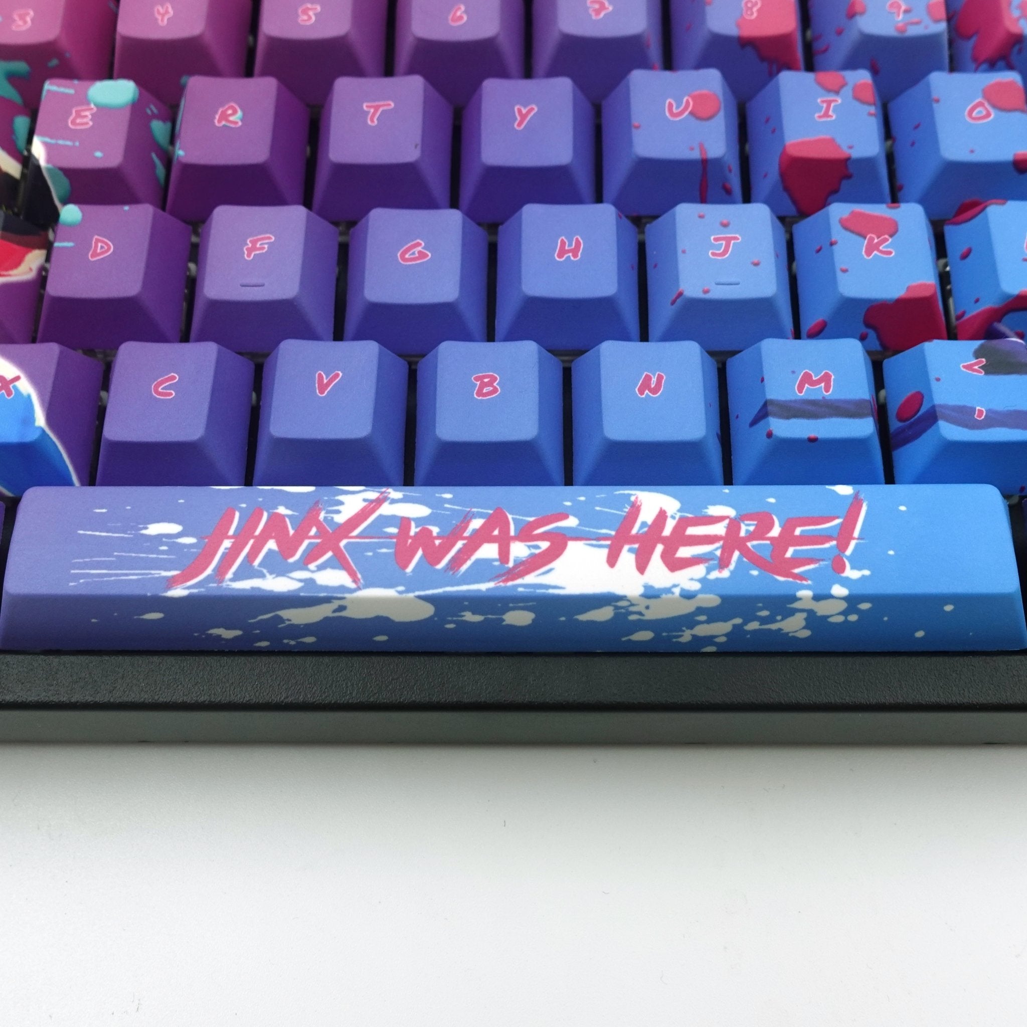 league of legends jinx keycaps limited 50 set only gaming anime keycap sets keyboard