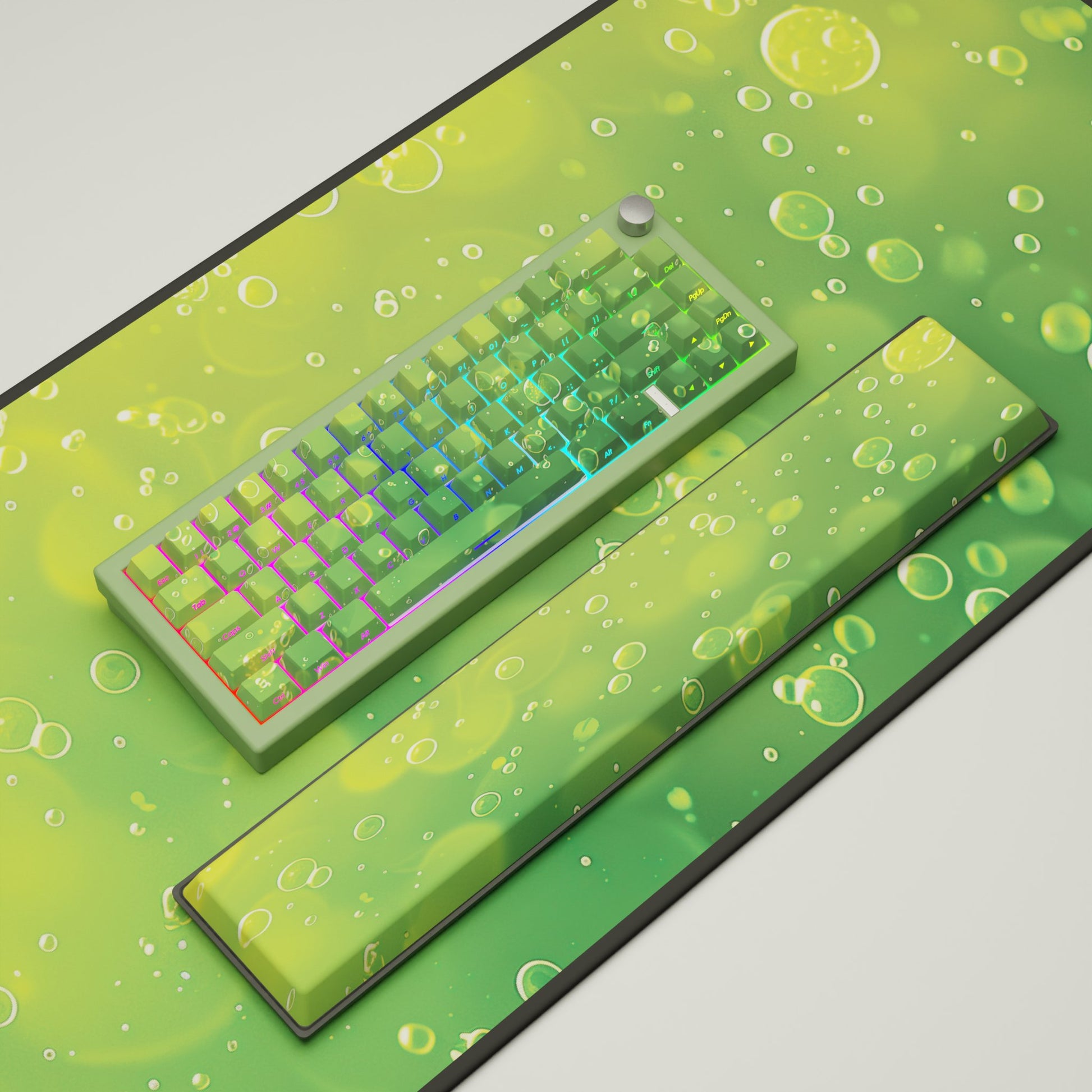 Lime Soda GMK67 Keyboard - Goblintechkeys
