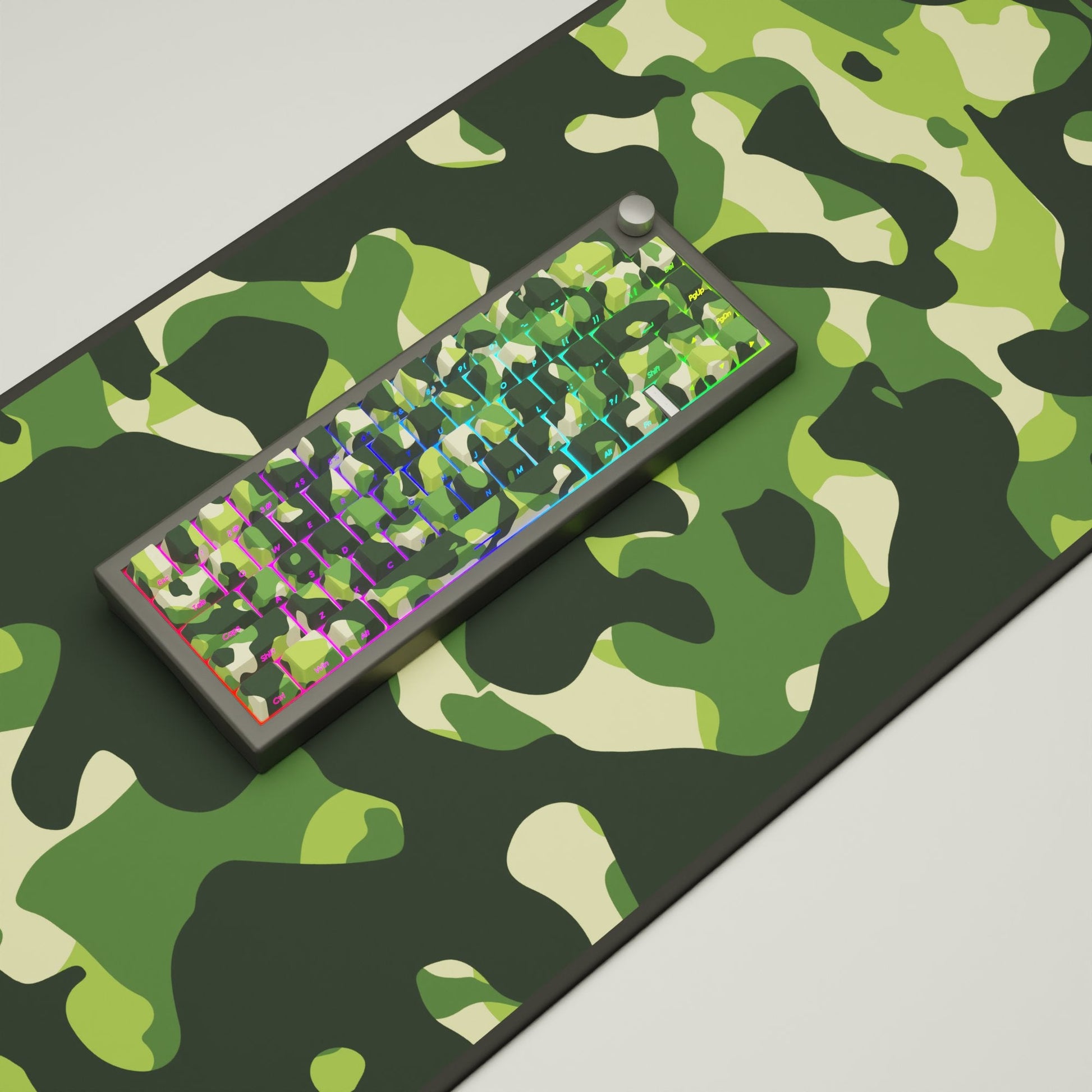 Military Camouflage GMK67 Keyboard(65% Mechanical Keyboard with knob) - Goblintechkeys
