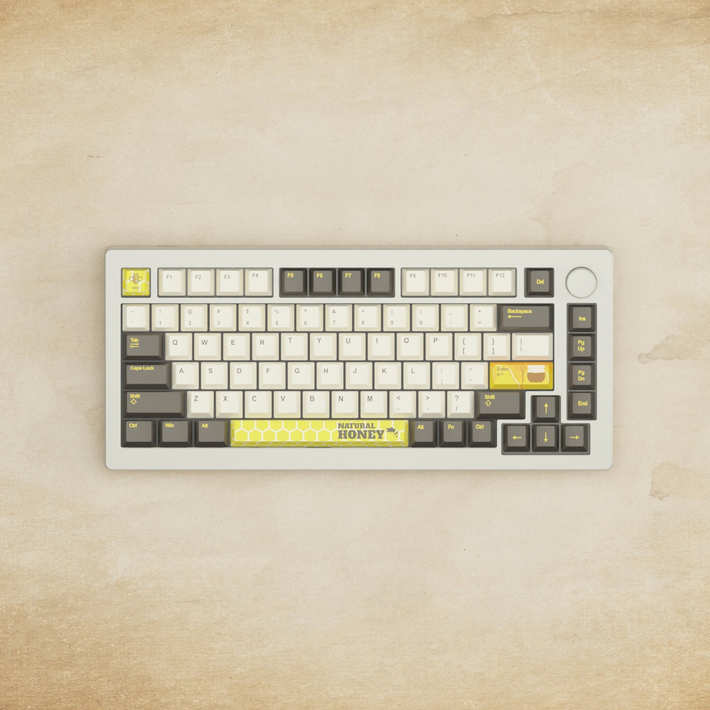 Monsgeek M1W - 75% Bee Mechanical Keyboard - Goblintechkeys