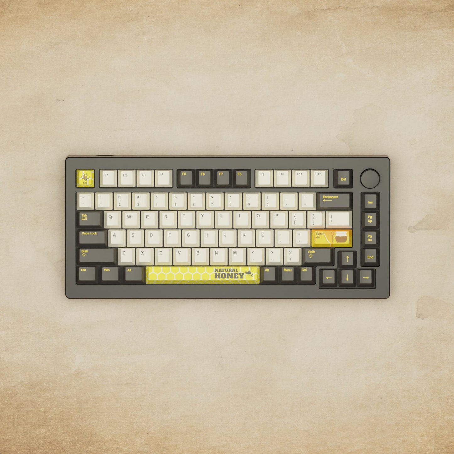 Monsgeek M1W - 75% Bee Mechanical Keyboard - Goblintechkeys