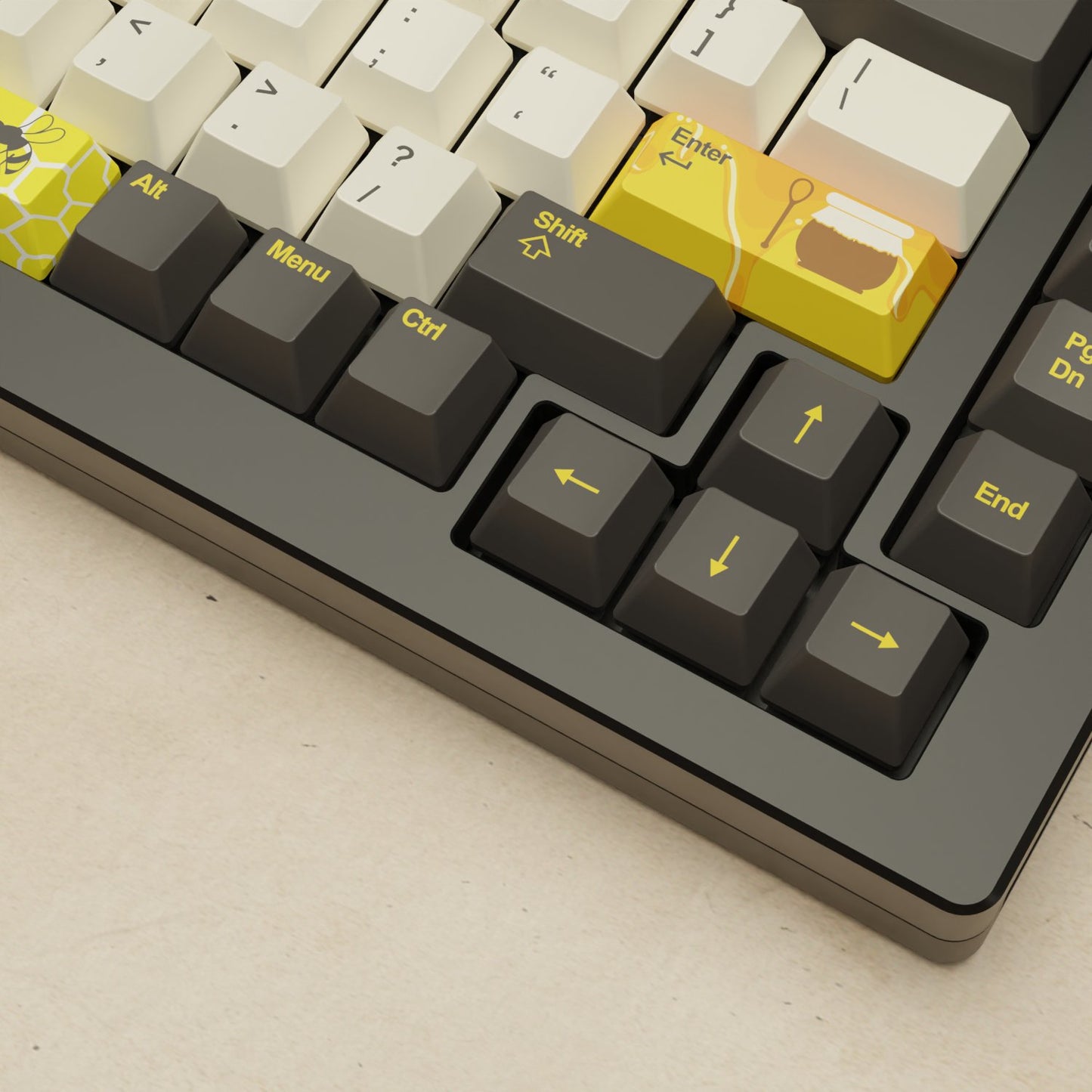 Monsgeek M1W - 75% Bee Mechanical Keyboard - Goblintechkeys