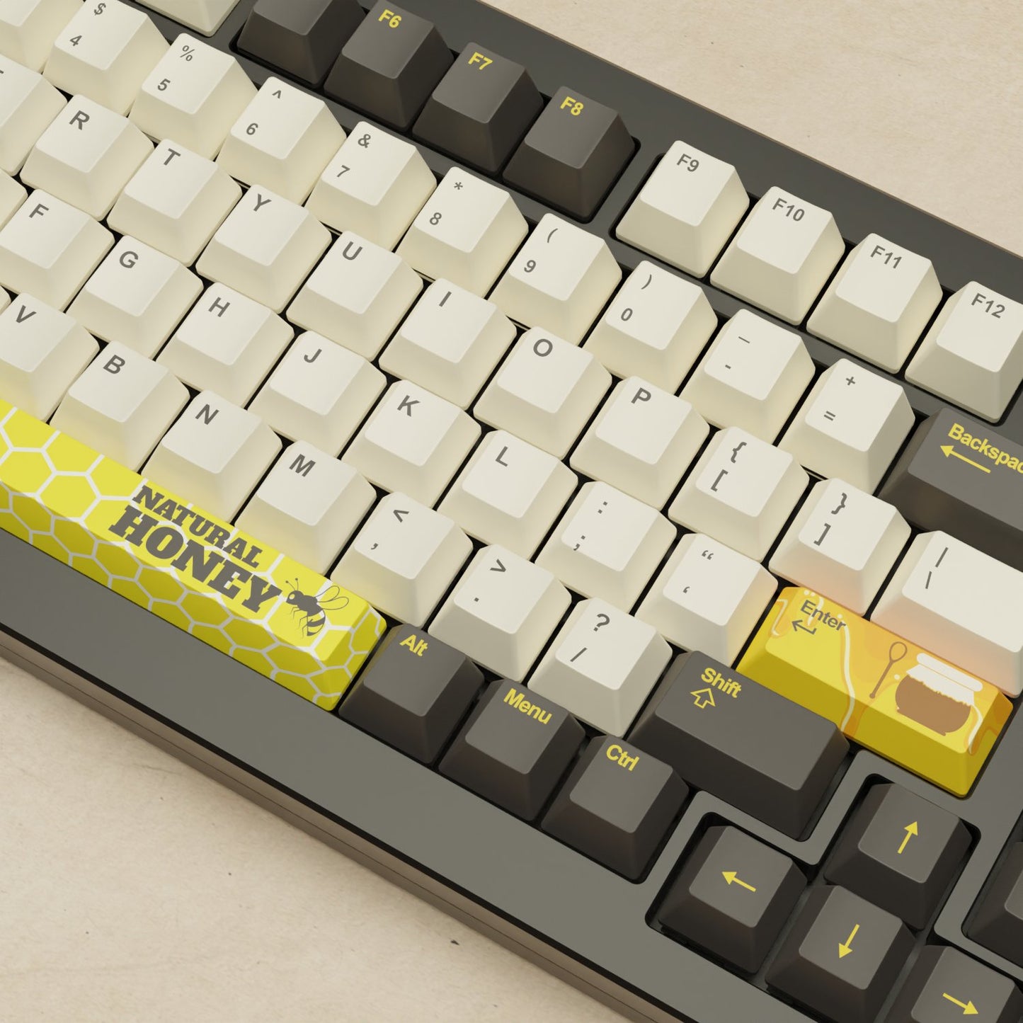 Monsgeek M1W - 75% Bee Mechanical Keyboard - Goblintechkeys