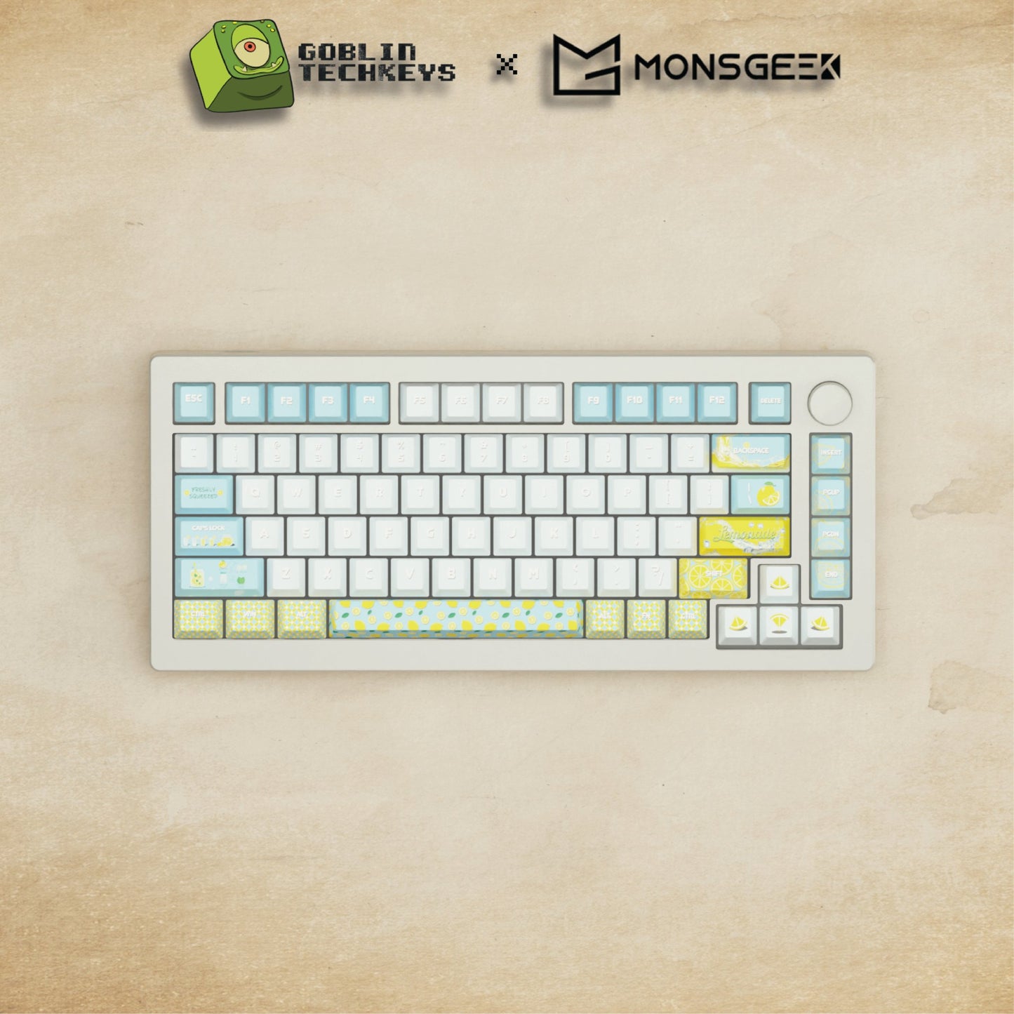 Monsgeek M1W - 75% Blender 3D ( Lemonade) Mechanical Keyboard - Goblintechkeys