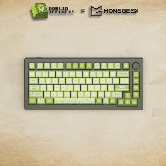 Monsgeek M1W - 75% Blender 3D ( Matcha Boba) Mechanical Keyboard - Goblintechkeys