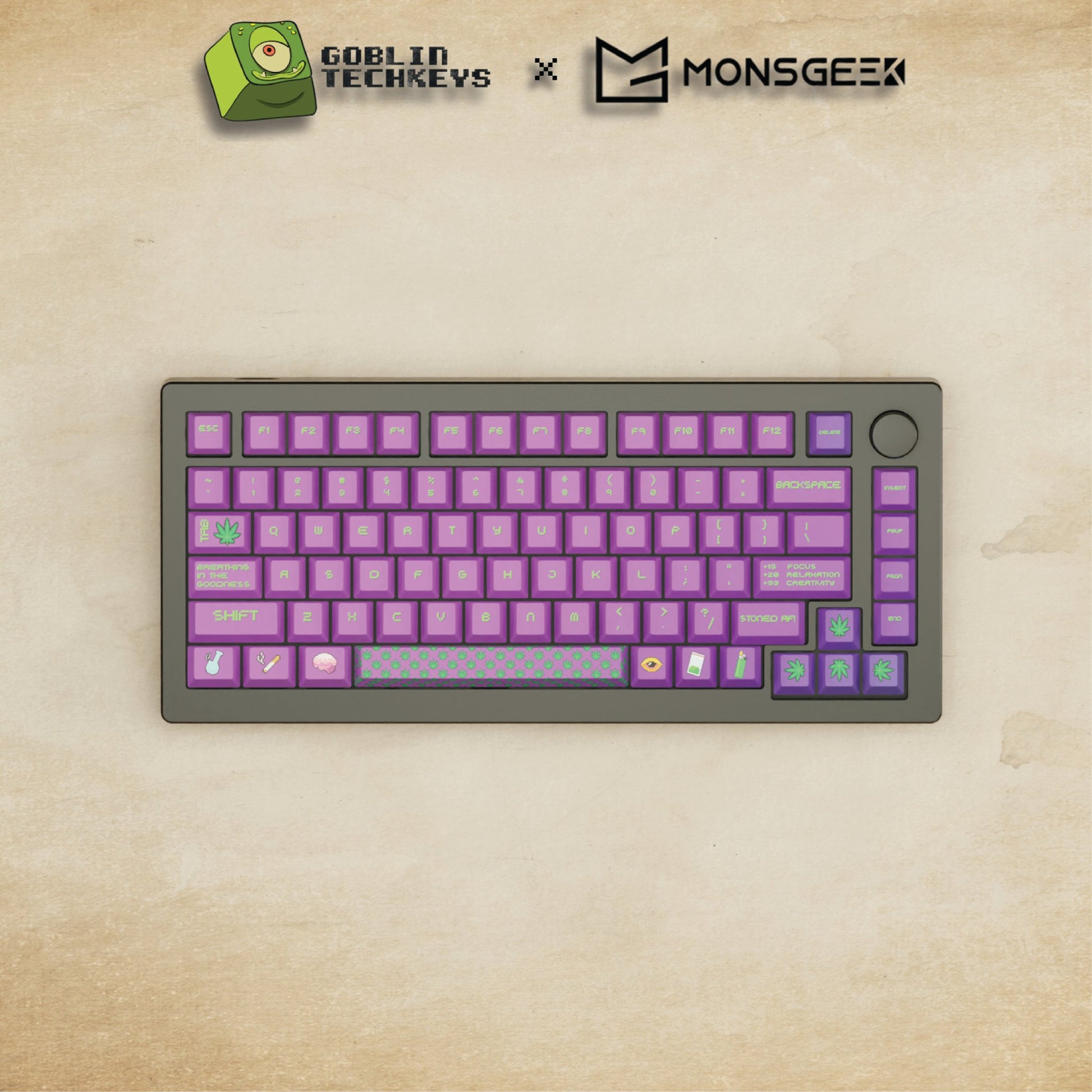 Monsgeek M1W - 75% Blender 3D (Stoner) Mechanical Keyboard - Goblintechkeys