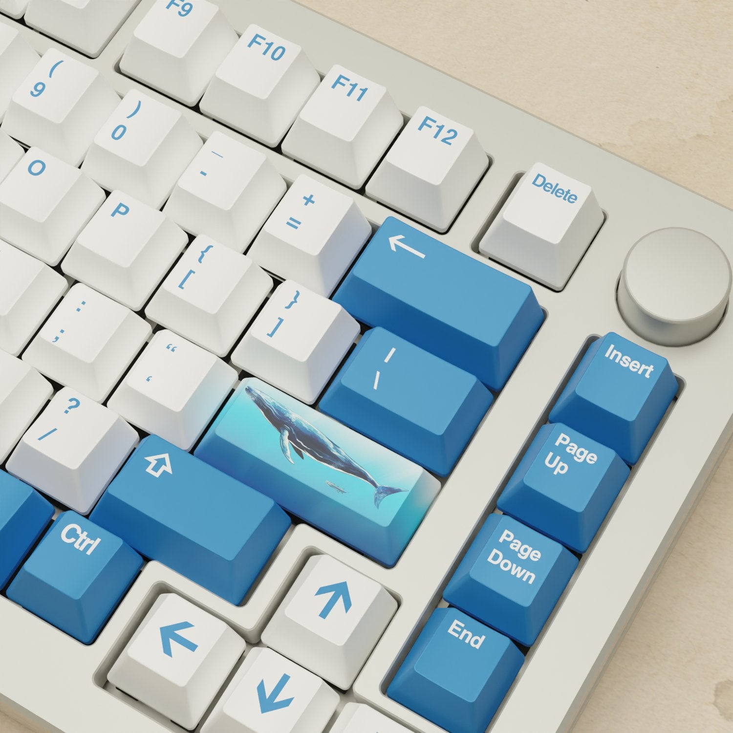 Monsgeek M1W - 75% Blue Whale Mechanical Keyboard - Goblintechkeys