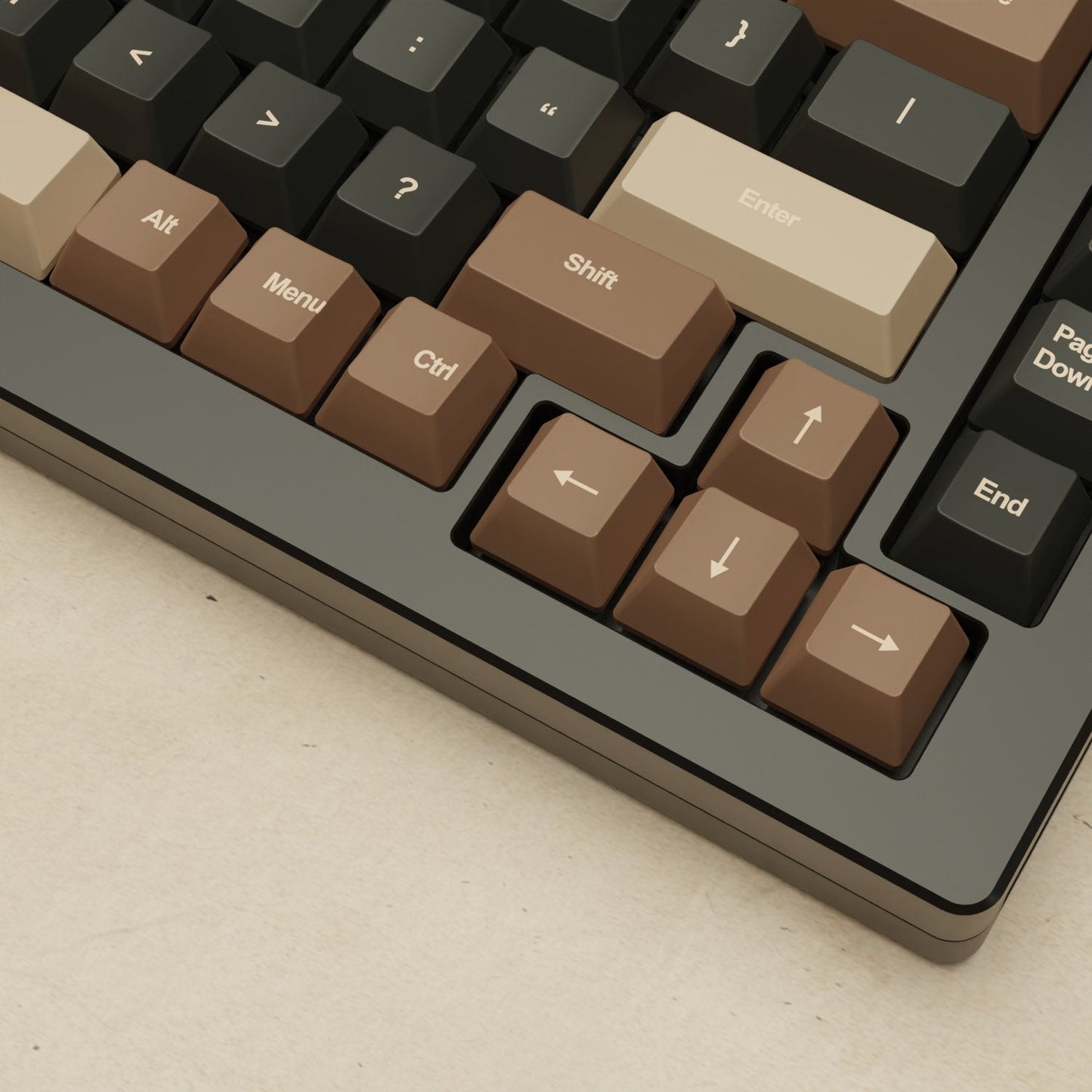 Monsgeek M1W - 75% Coffee Mechanical Keyboard - Goblintechkeys