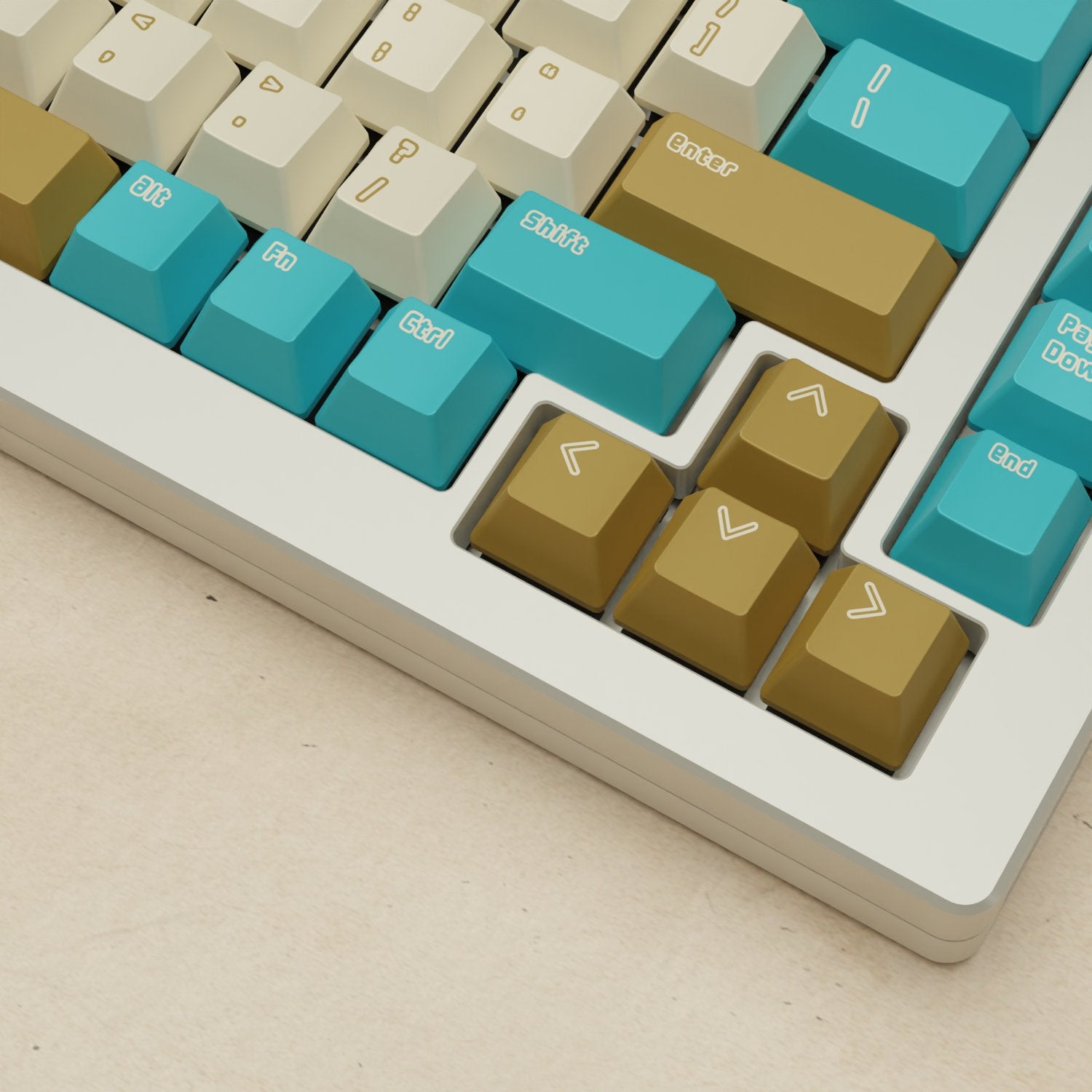 Monsgeek M1W - 75% Creamy Blue Mechanical Keyboard - Goblintechkeys