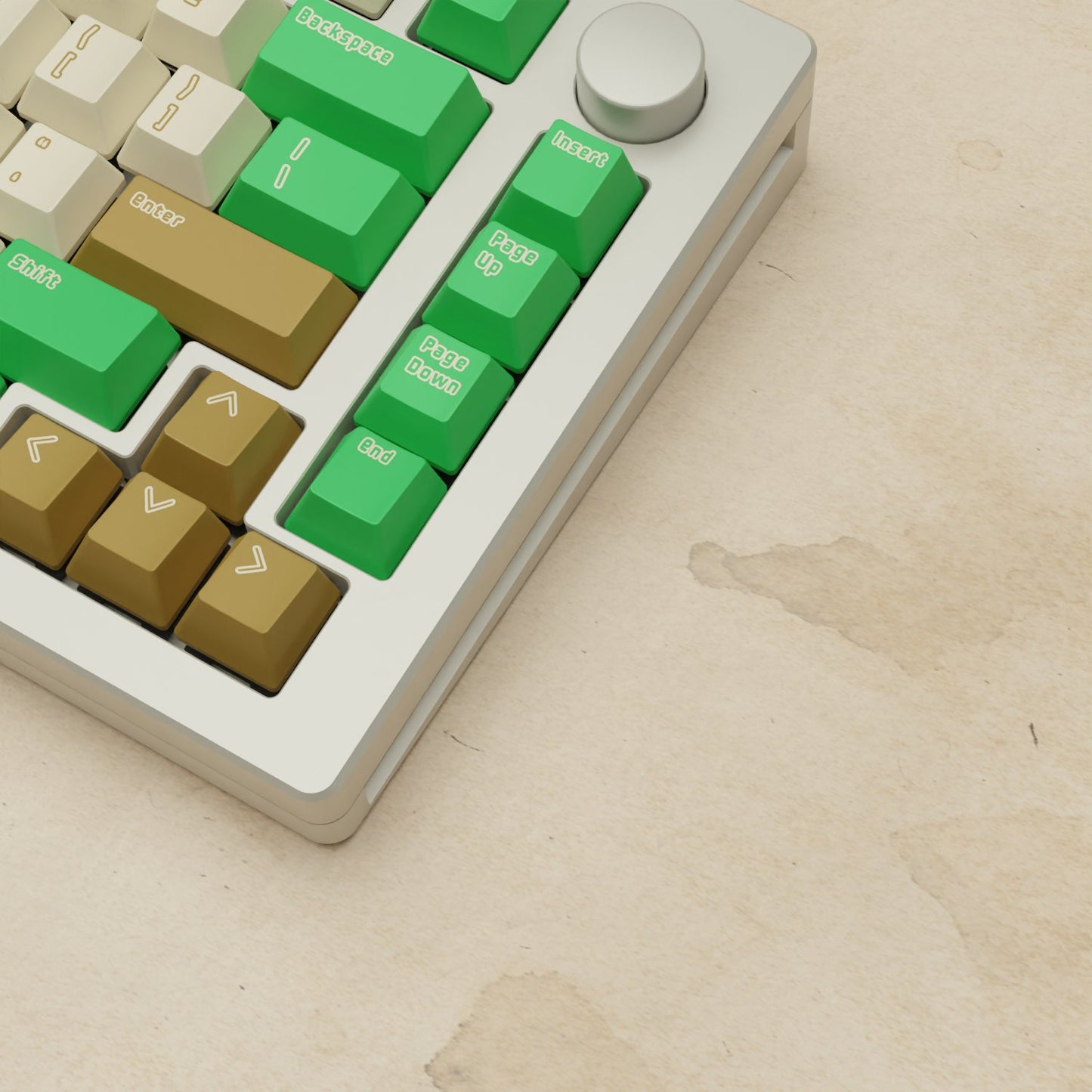 Monsgeek M1W - 75% Creamy Green Mechanical Keyboard - Goblintechkeys