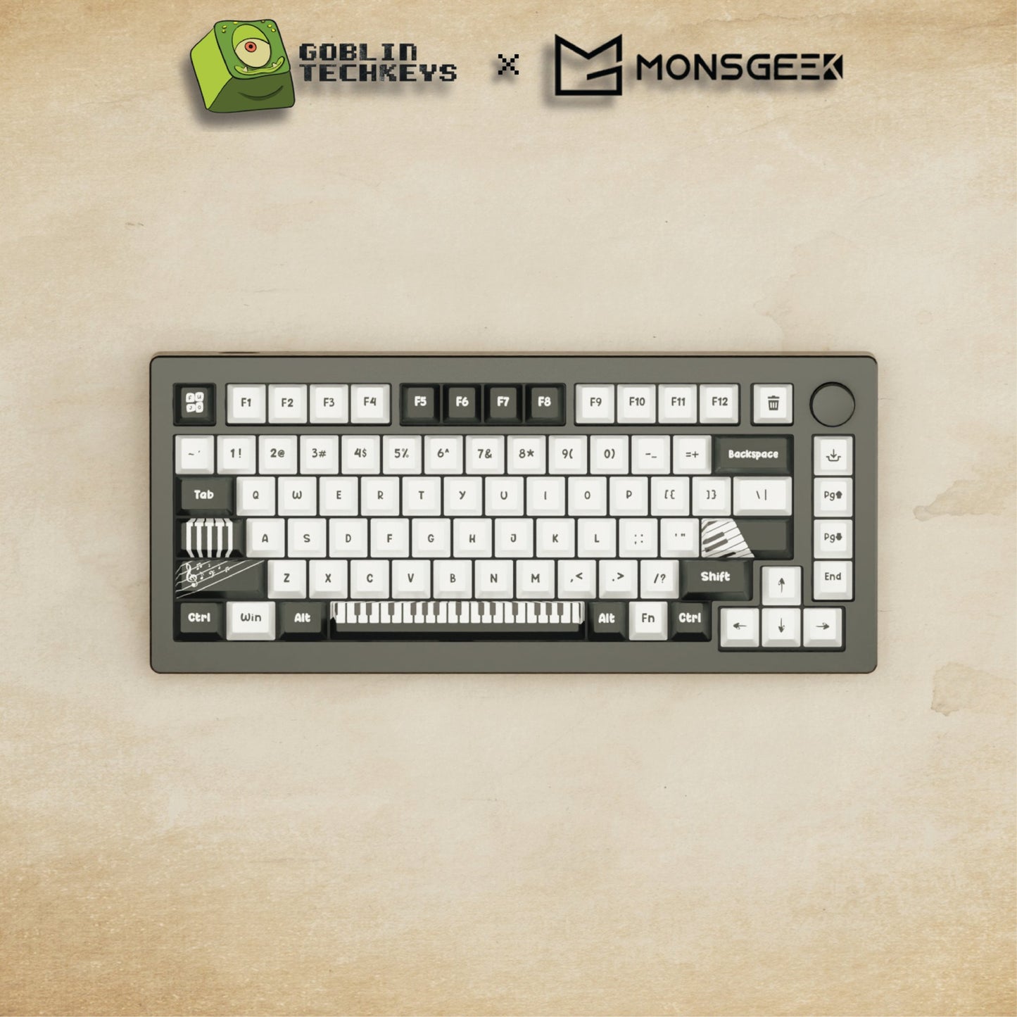 Monsgeek M1W - 75% Piano Mechanical Keyboard - Goblintechkeys