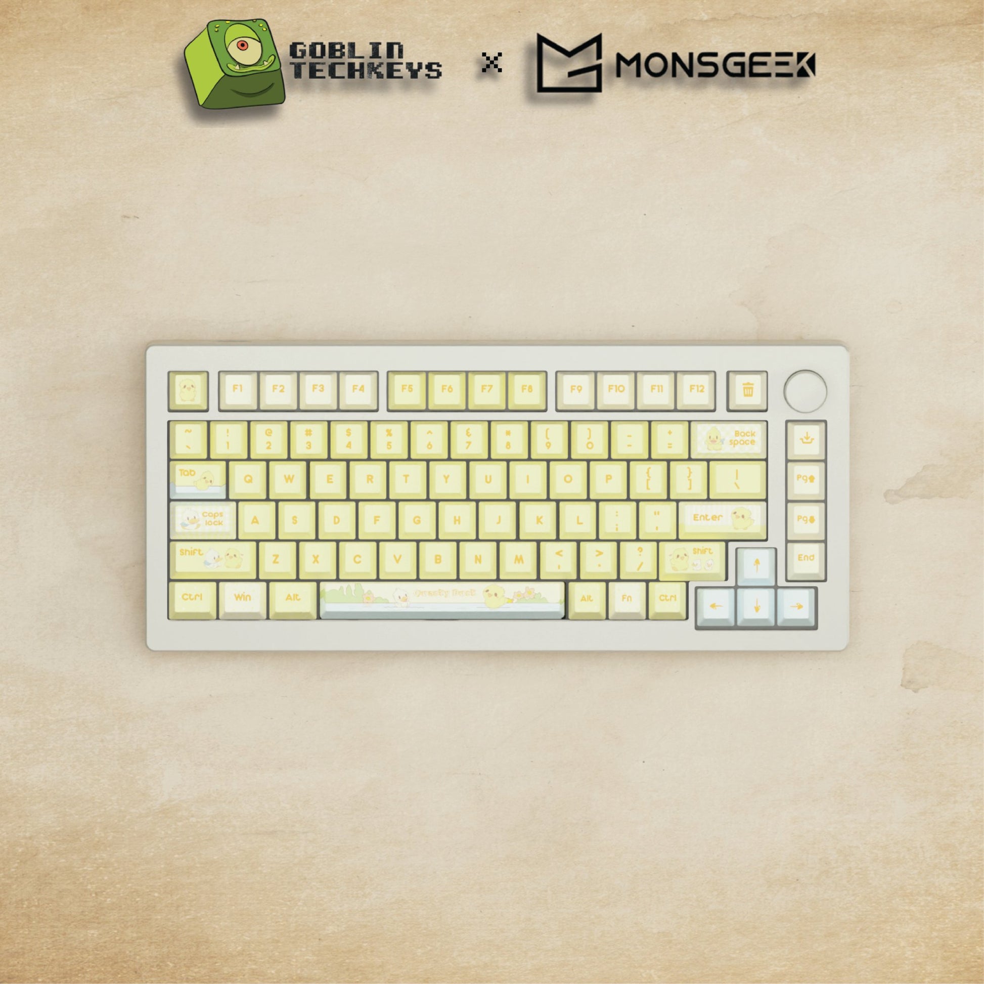 Monsgeek M1W - 75% Quacky Mechanical Keyboard - Goblintechkeys