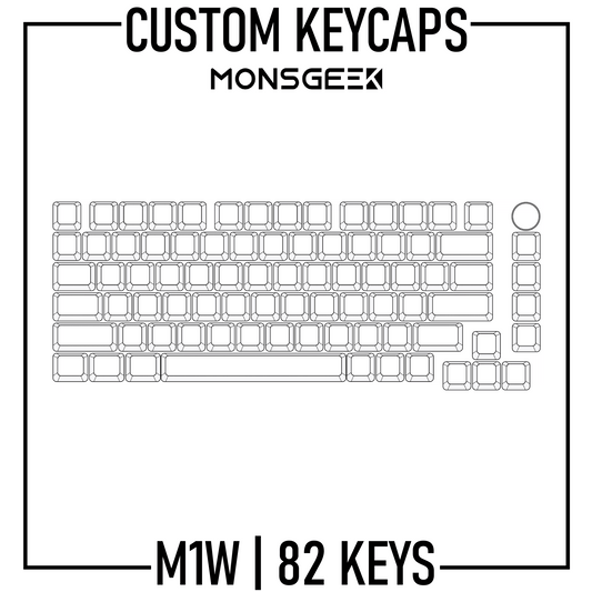 Monsgeek M1W Keyboard Custom Keycaps ( ANSI | 82 Keys ) - Goblintechkeys