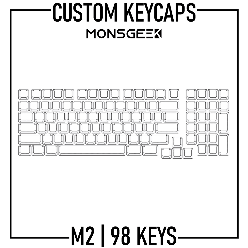 Monsgeek M2 Keyboard Custom Keycaps ( ANSI | 98 Keys ) - Goblintechkeys