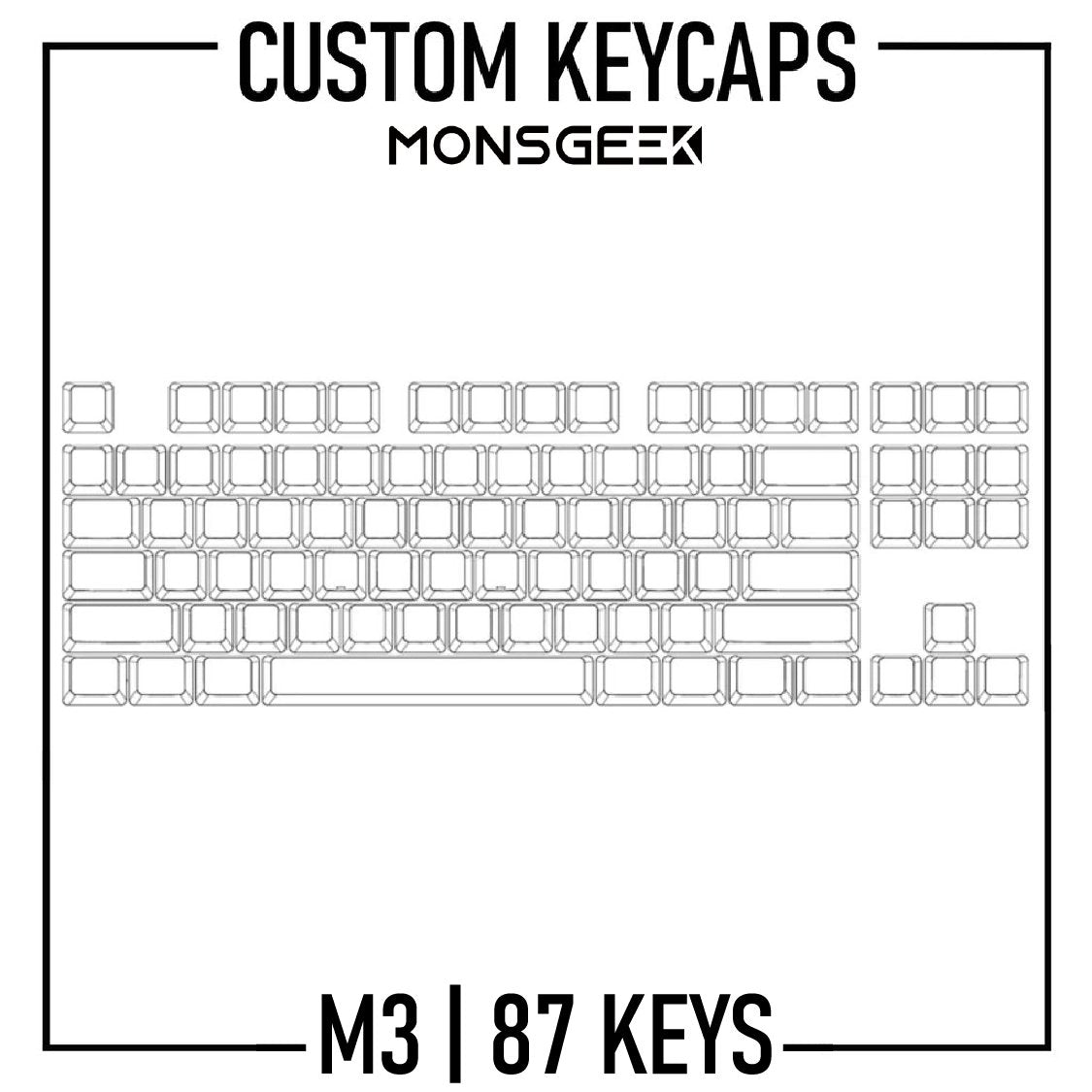 Monsgeek M3 Keyboard Custom Keycaps ( ANSI | 87 Keys ) - Goblintechkeys