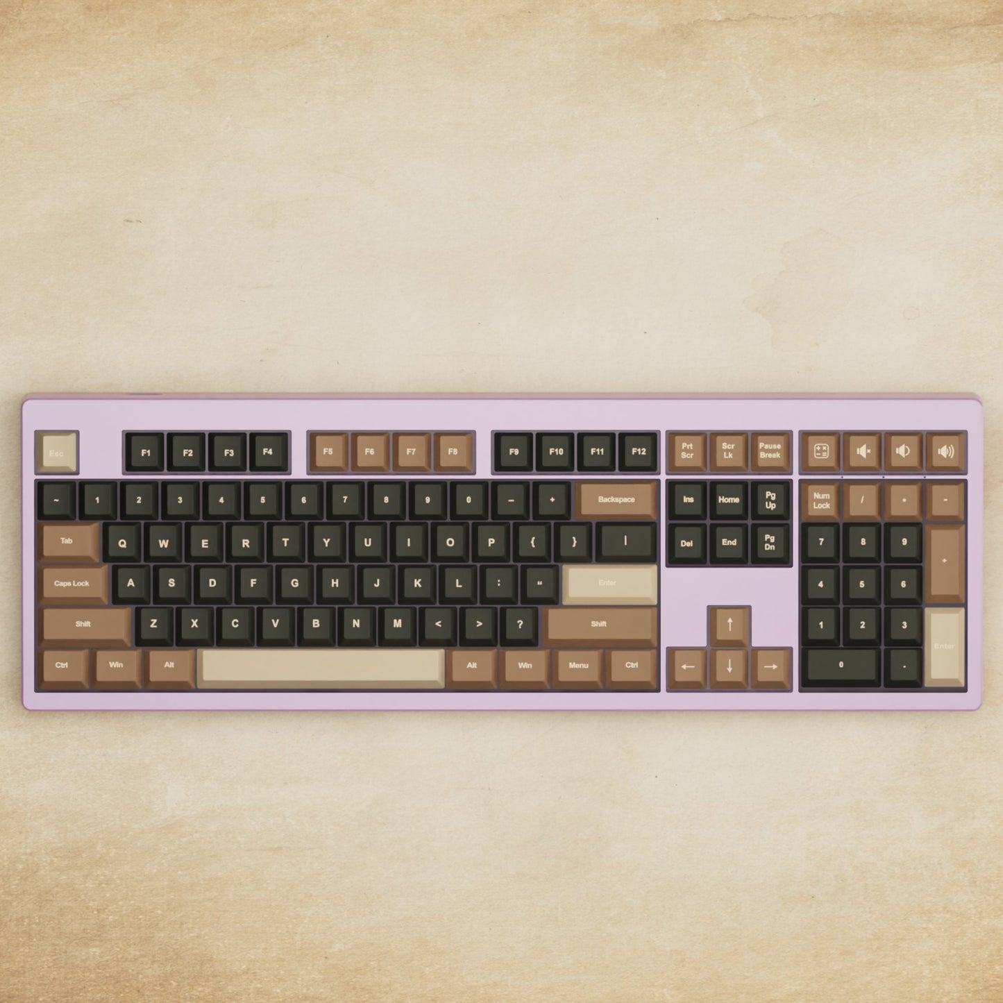 Monsgeek M5 - 100% Coffee Mechanical Keyboard - Goblintechkeys