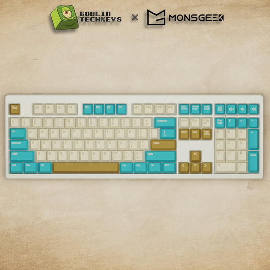 Monsgeek M5 - 100% Creamy Blue Mechanical Keyboard - Goblintechkeys