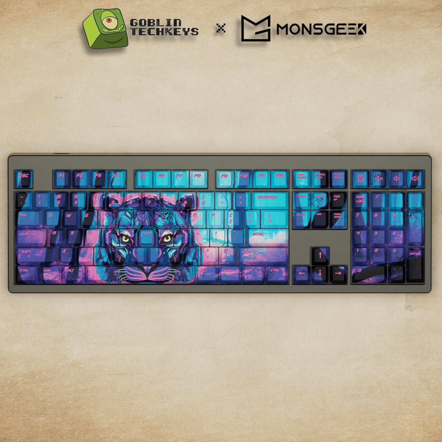 Monsgeek M5 - 100% CyberTiger Mechanical Keyboard - Goblintechkeys