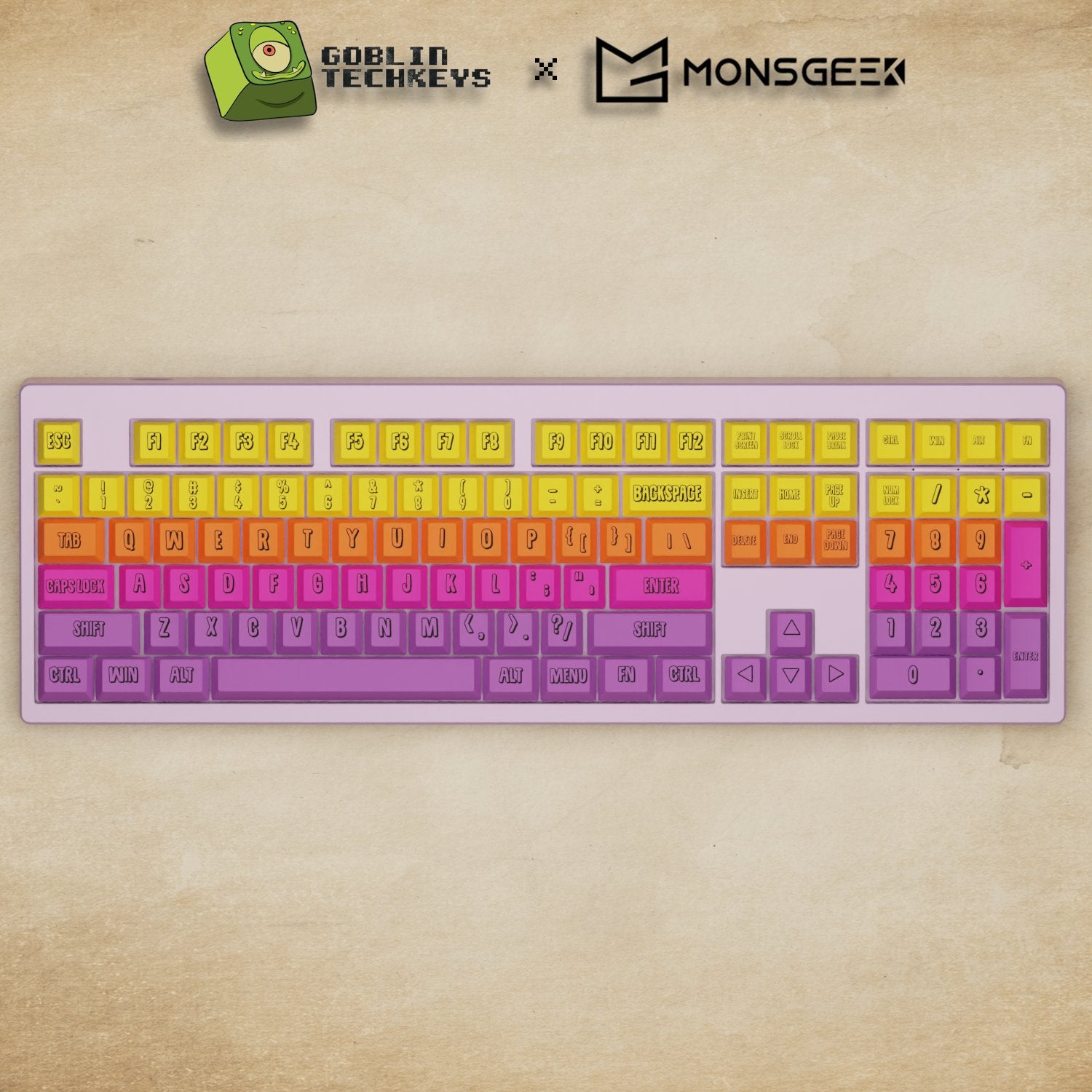 Monsgeek M5 - 100% Fruit Salad Mechanical Keyboard - Goblintechkeys