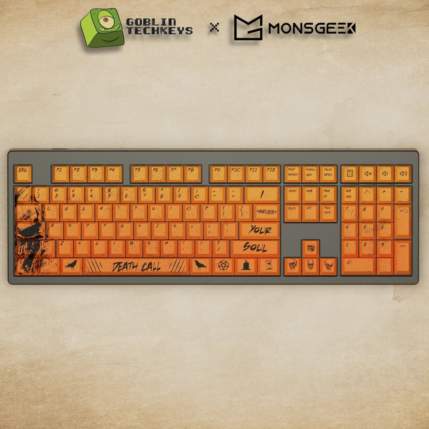 Monsgeek M5 - 100% Grim Reaper Mechanical Keyboard - Goblintechkeys
