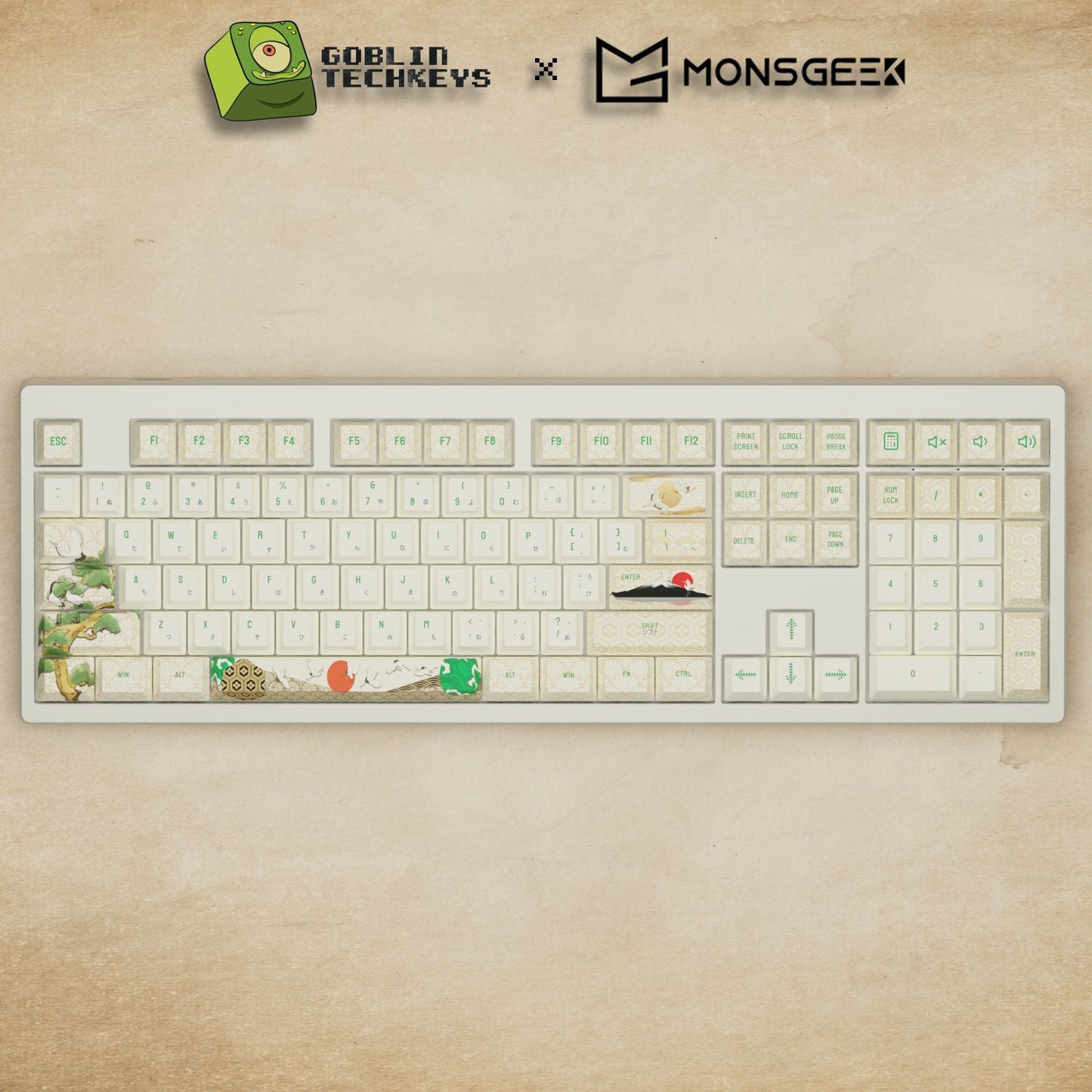 Monsgeek M5 - 100% Japanese Crane Mechanical Keyboard - Goblintechkeys