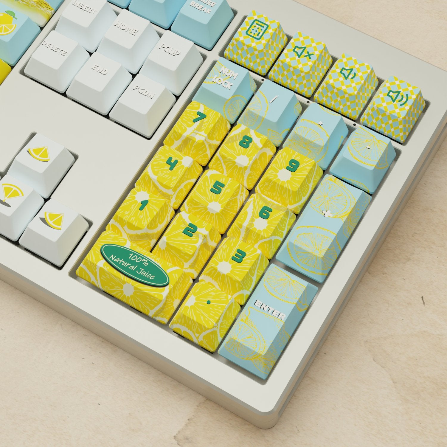 Monsgeek M5 - 100% Lemonade Mechanical Keyboard - Goblintechkeys
