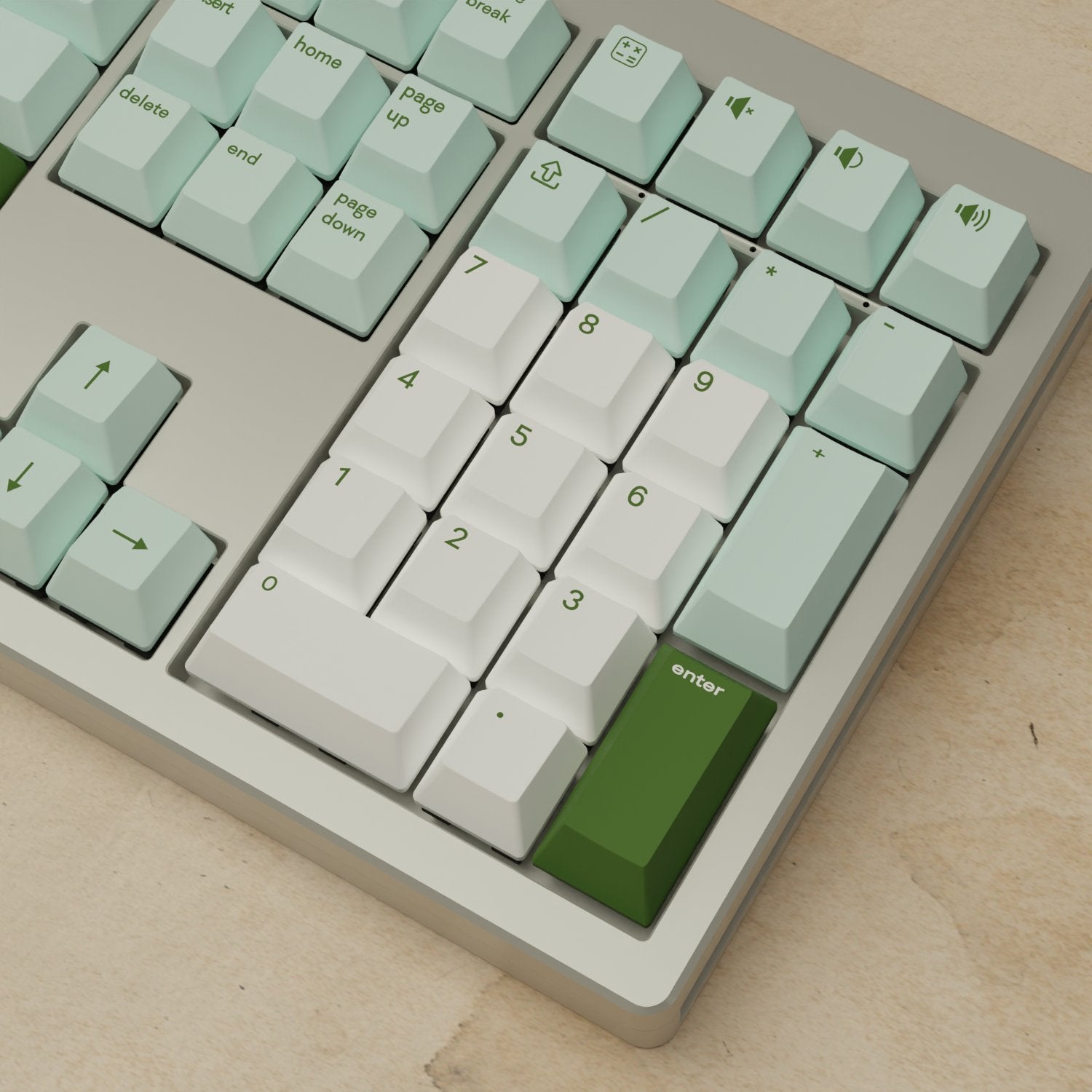 Monsgeek M5 - 100% Matcha Mechanical Keyboard - Goblintechkeys