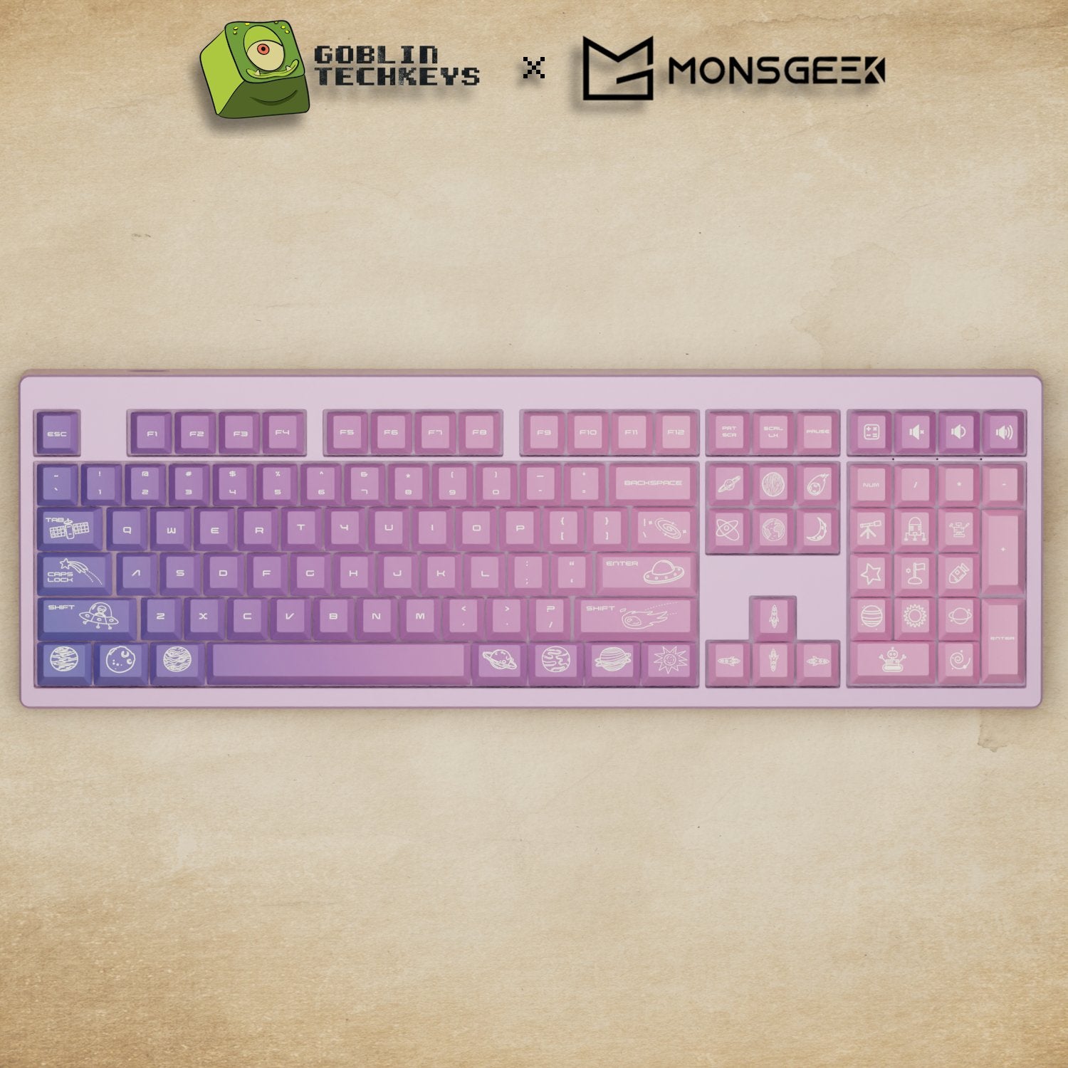 Monsgeek M5 - 100% Nebula Mechanical Keyboard - Goblintechkeys