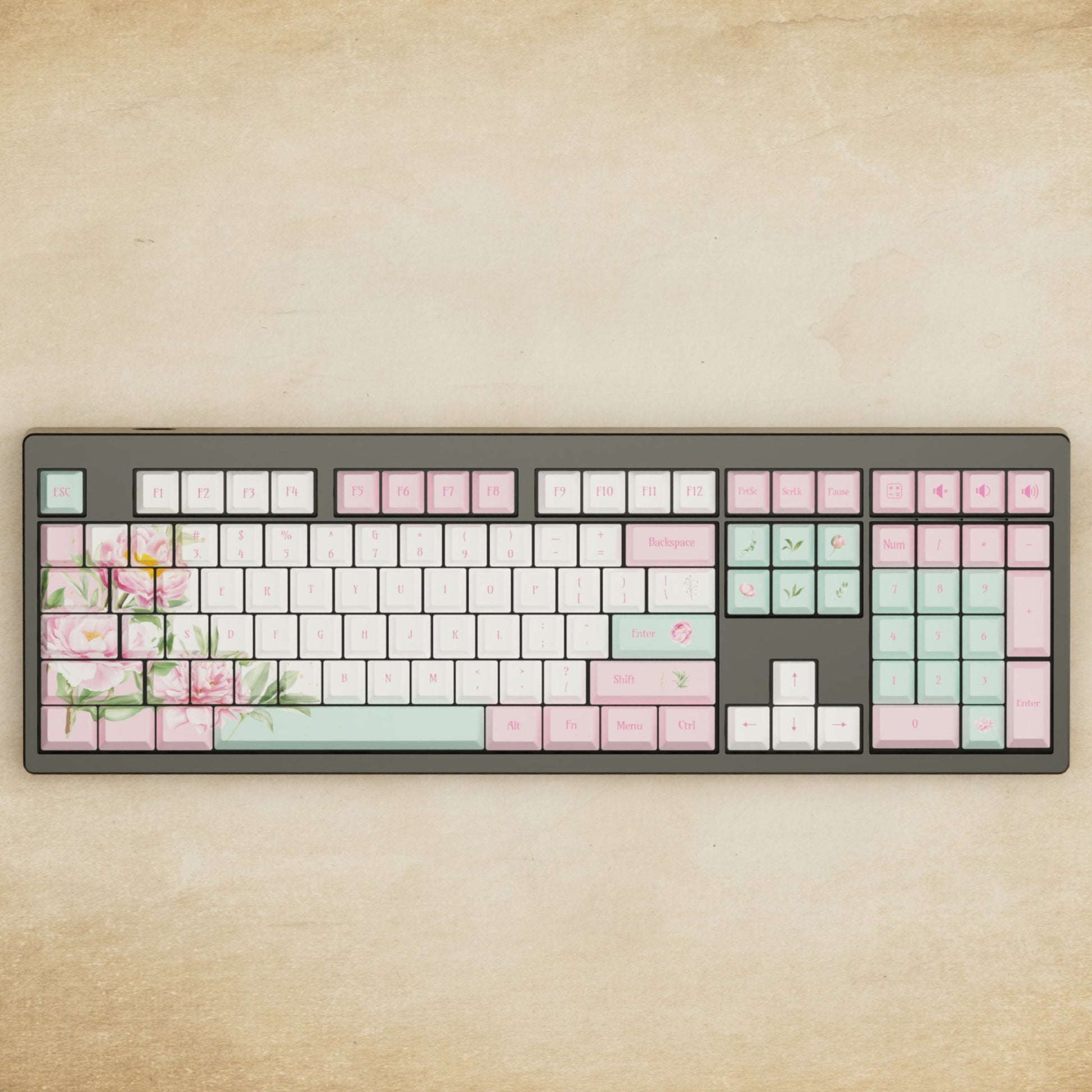 Monsgeek M5 - 100% Peony Mechanical Keyboard - Goblintechkeys