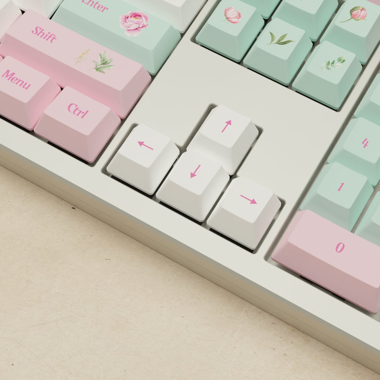 Monsgeek M5 - 100% Peony Mechanical Keyboard - Goblintechkeys