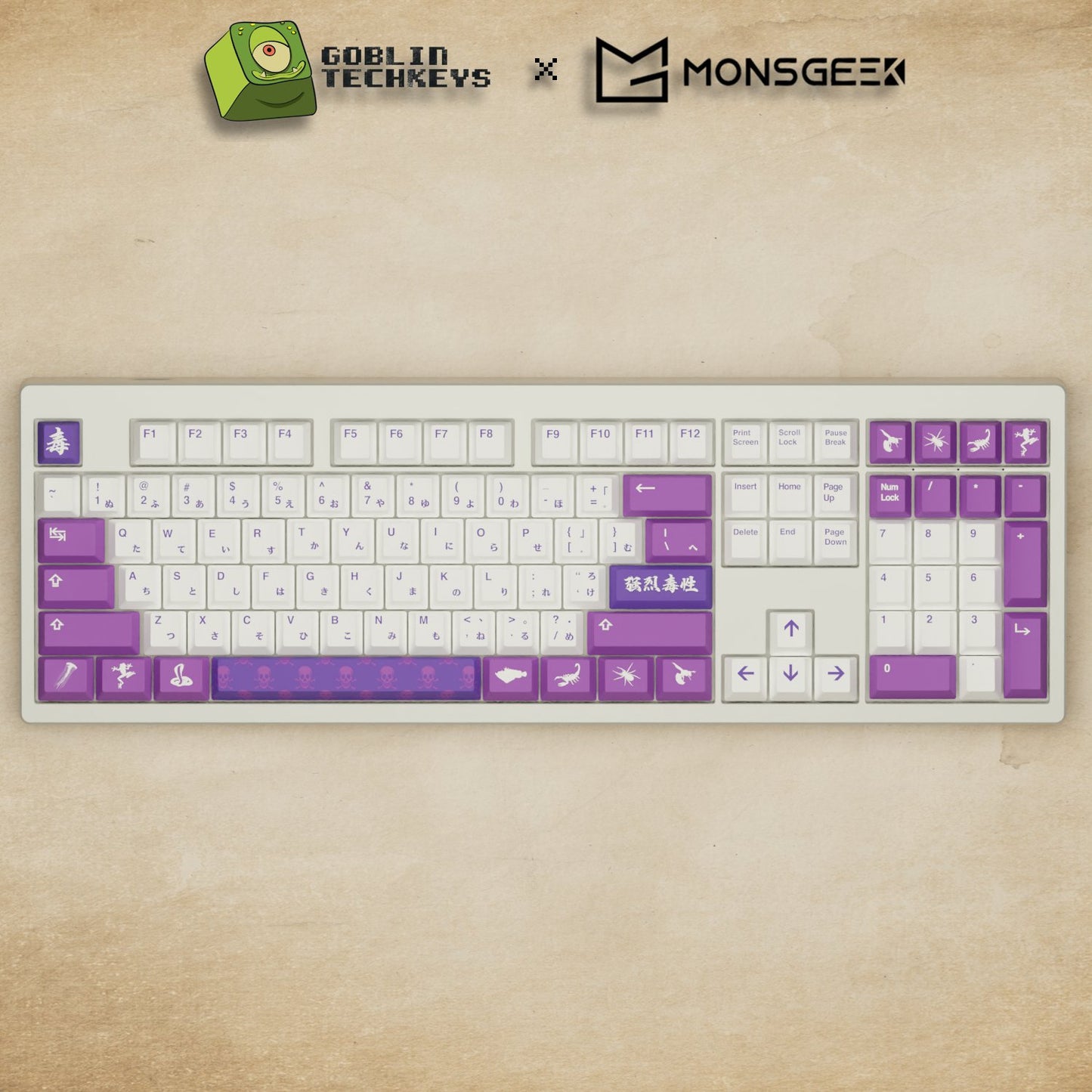 Monsgeek M5 - 100% Poison Mechanical Keyboard - Goblintechkeys