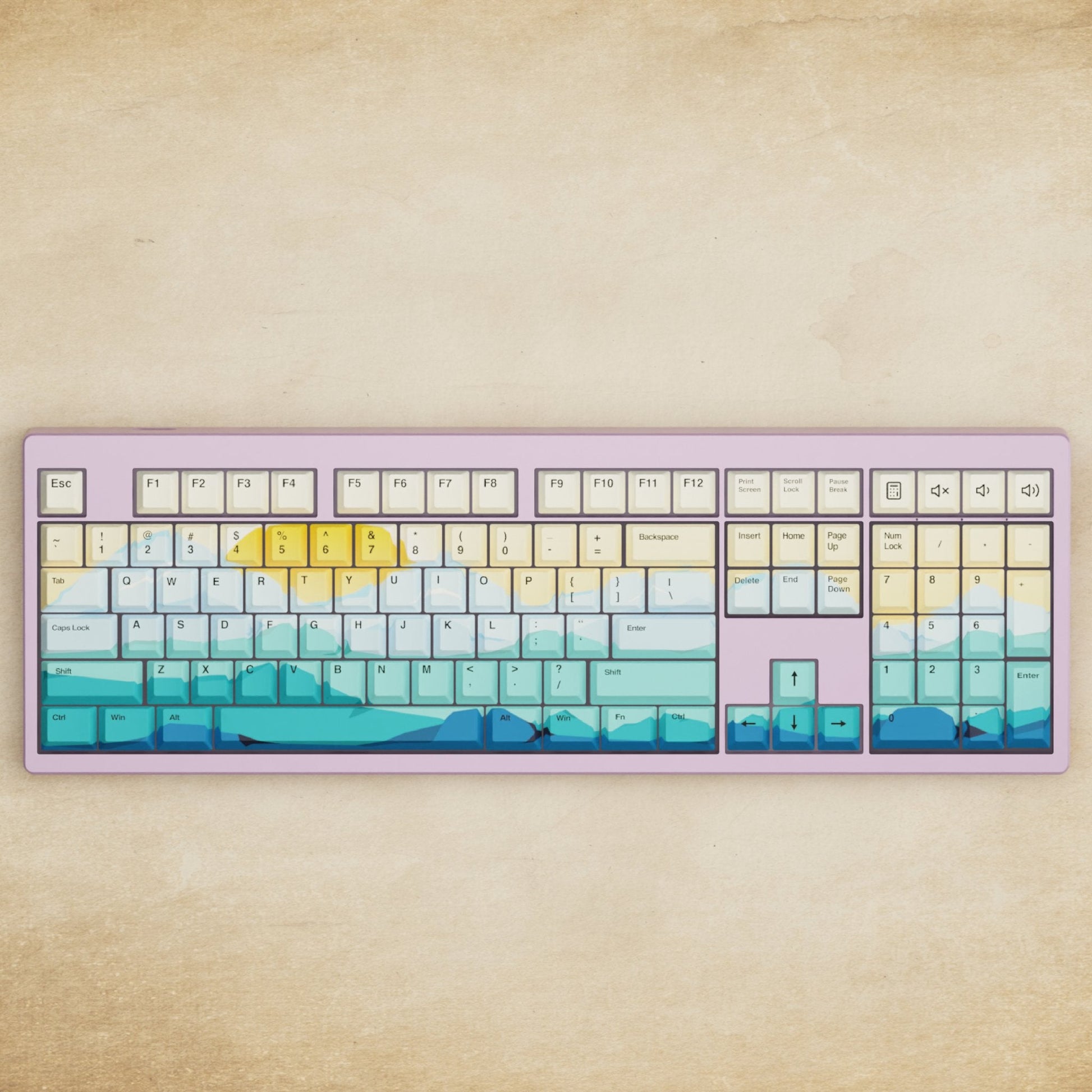 Monsgeek M5 - 100% Sunset Mechanical Keyboard - Goblintechkeys