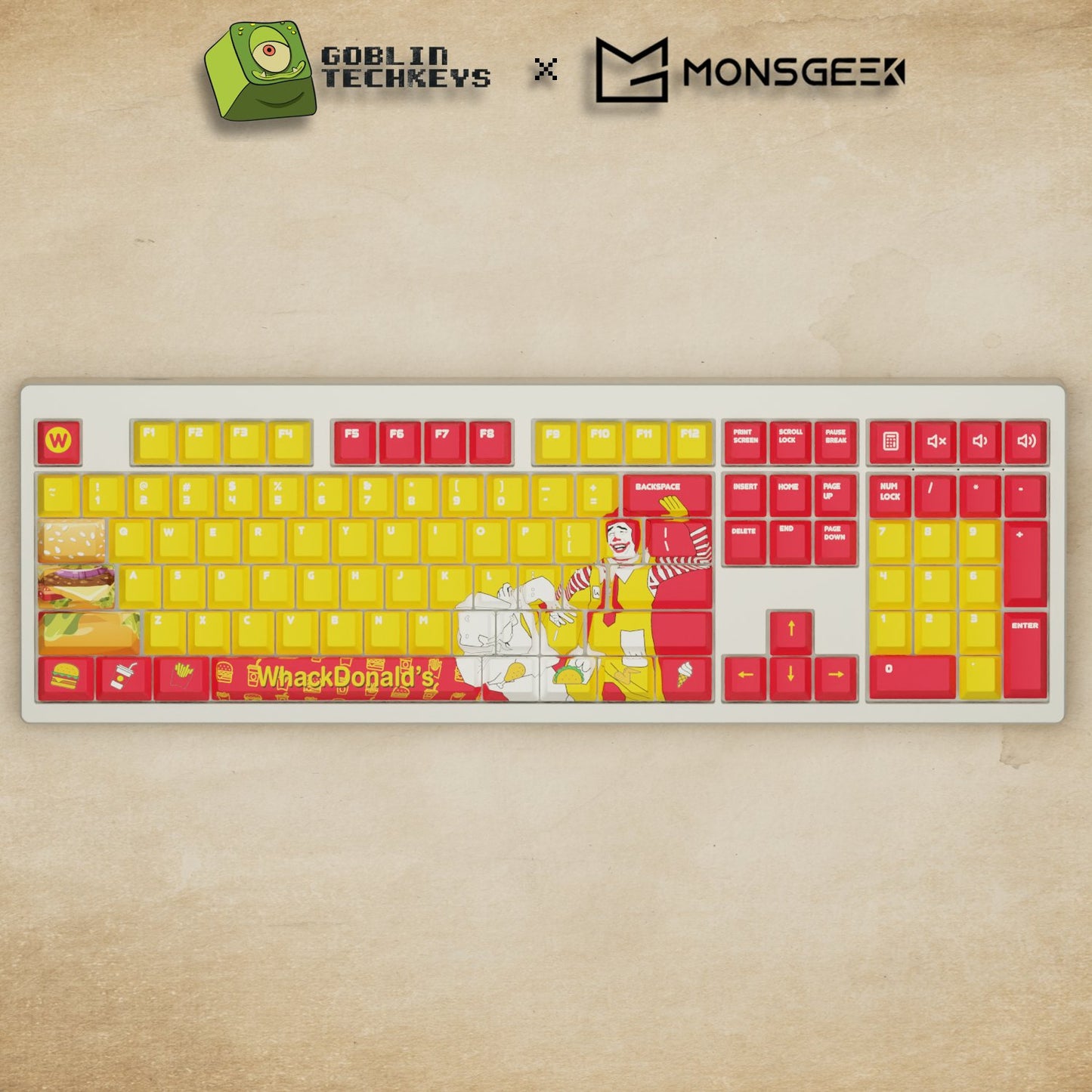 Monsgeek M5 - 100% Whackdonald Mechanical Keyboard - Goblintechkeys