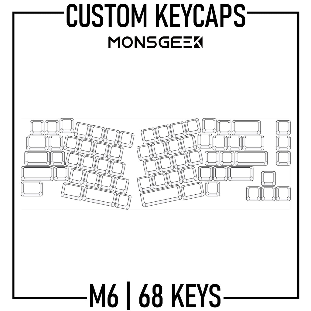 Monsgeek M6 Keyboard Custom Keycaps ( ANSI | 68 Keys ) - Goblintechkeys