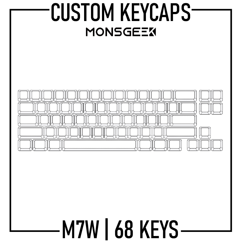 Monsgeek M7W Keyboard Custom Keycaps ( ANSI | 68 Keys ) - Goblintechkeys