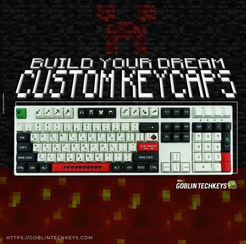 mycraft 109 keys instagram custom keycap - Goblintechkeys