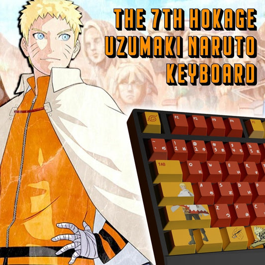 Naruto Keycaps | The 7th Hokage Uzumaki Naruto Themed Keycaps - Goblintechkeys