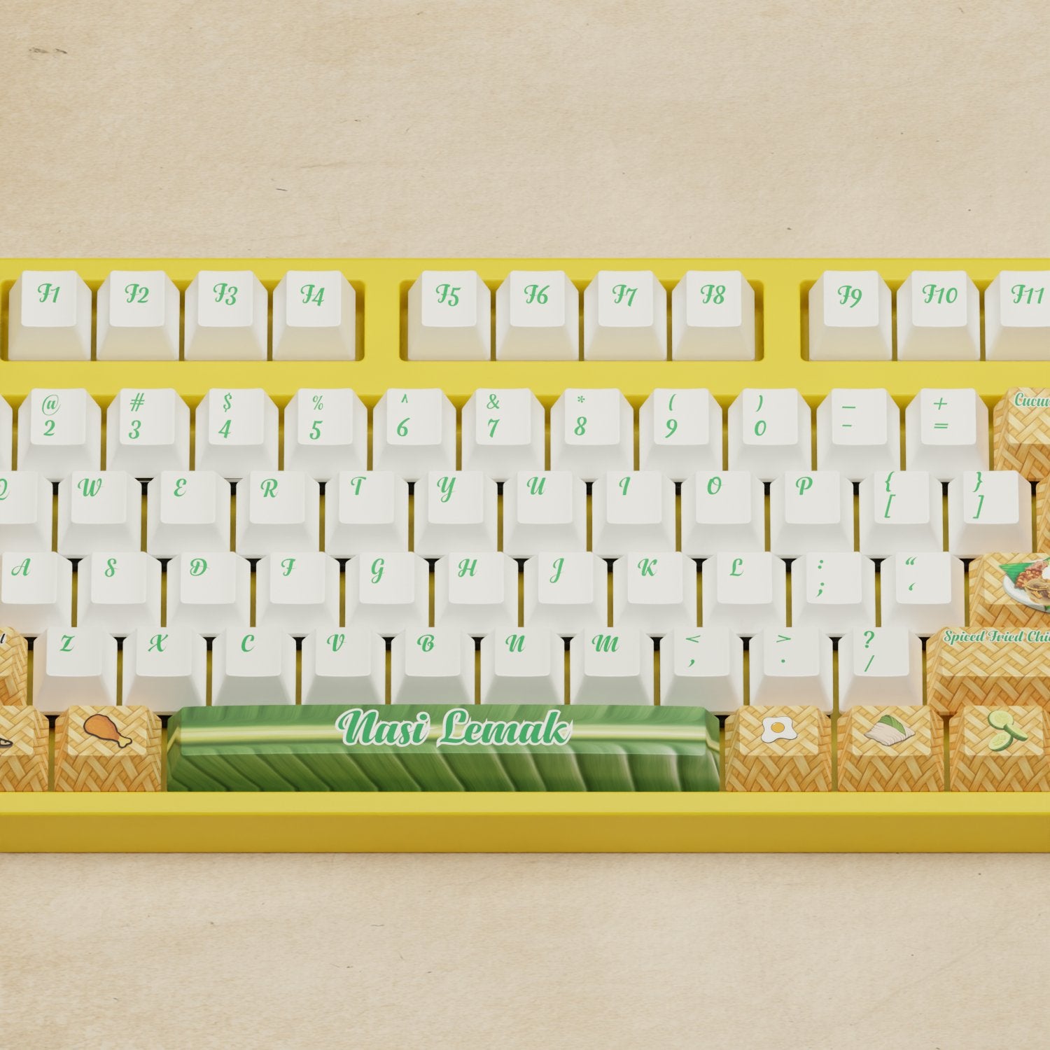 Nasi Lemak Keycaps - Goblintechkeys